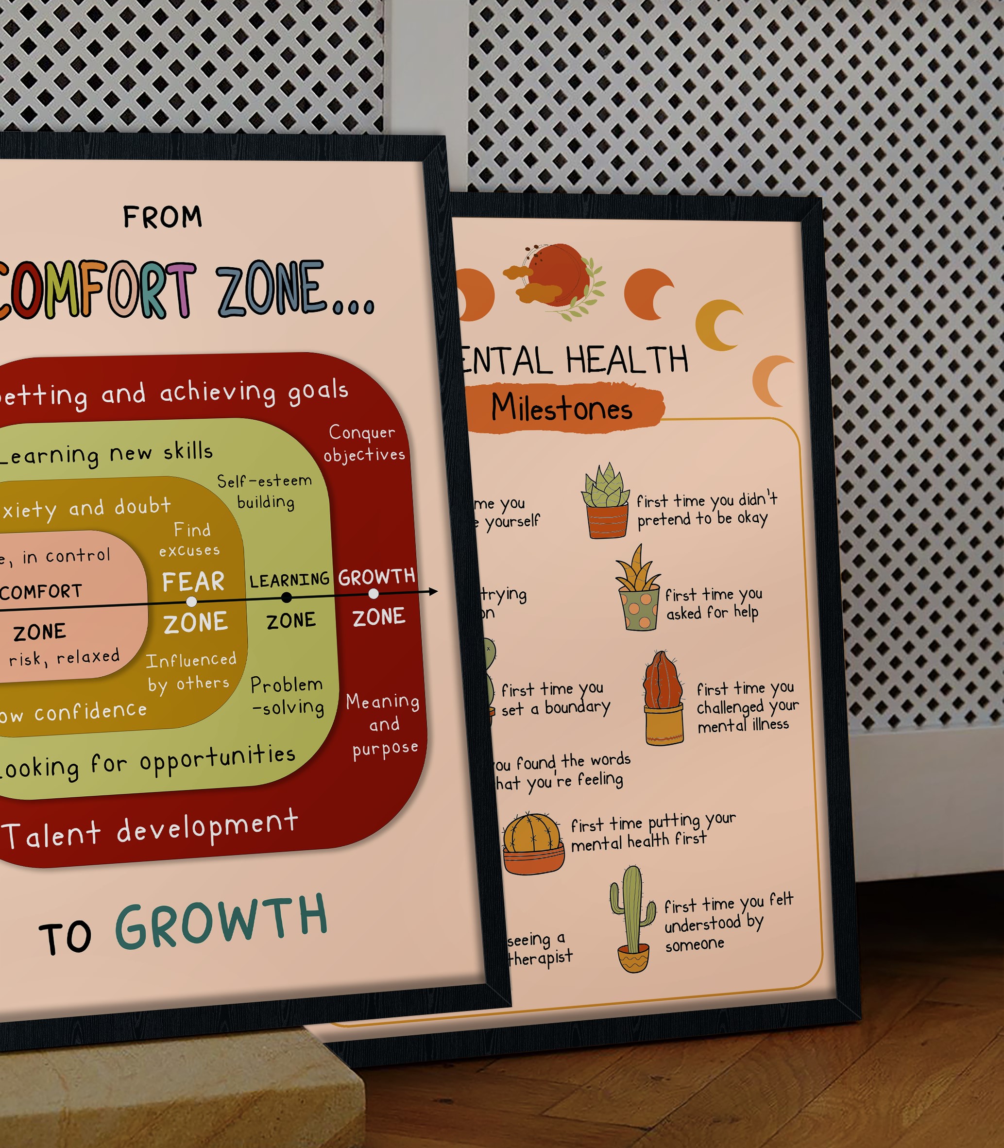 Comfort Zone Boho Mental Health Printable - Image 3