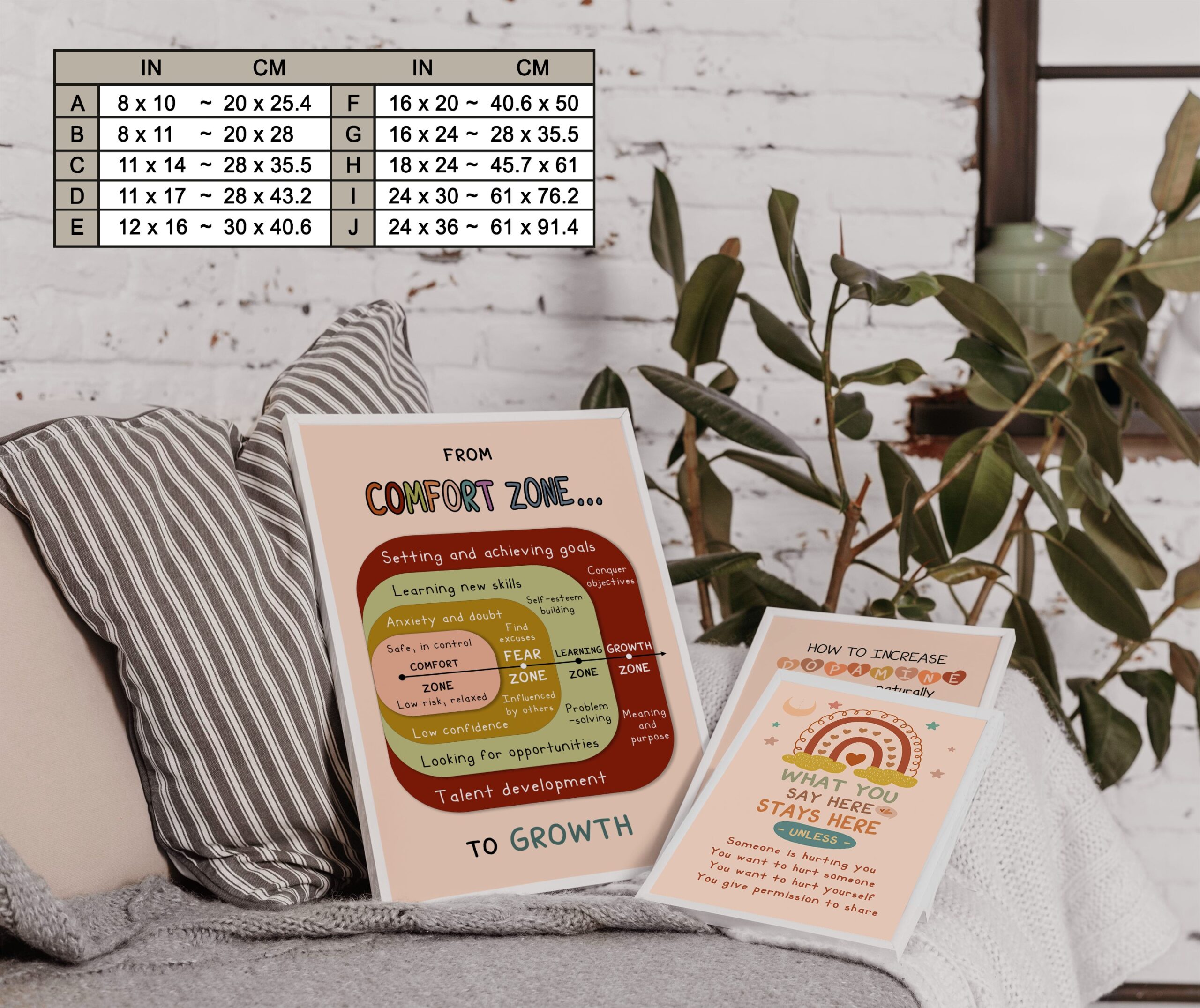 Comfort Zone Boho Mental Health Printable - Image 7