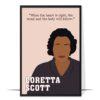 Coretta Scott King Black History Wall Art