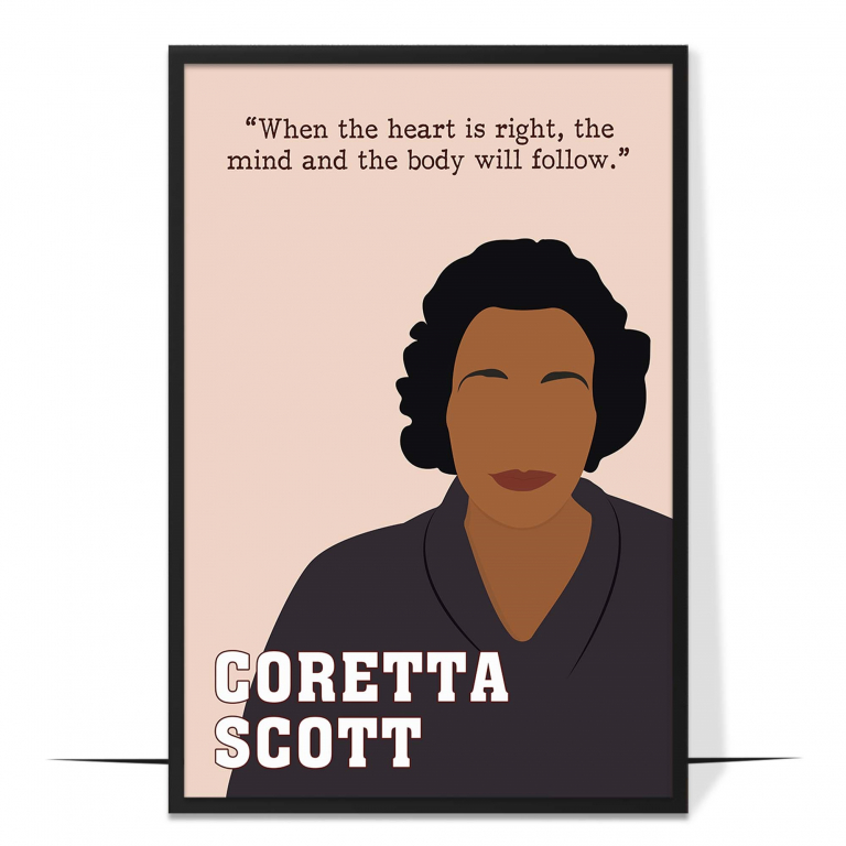 Coretta Scott King Black History Wall Art
