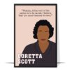 Coretta Scott King Hand-drawn Wall Art