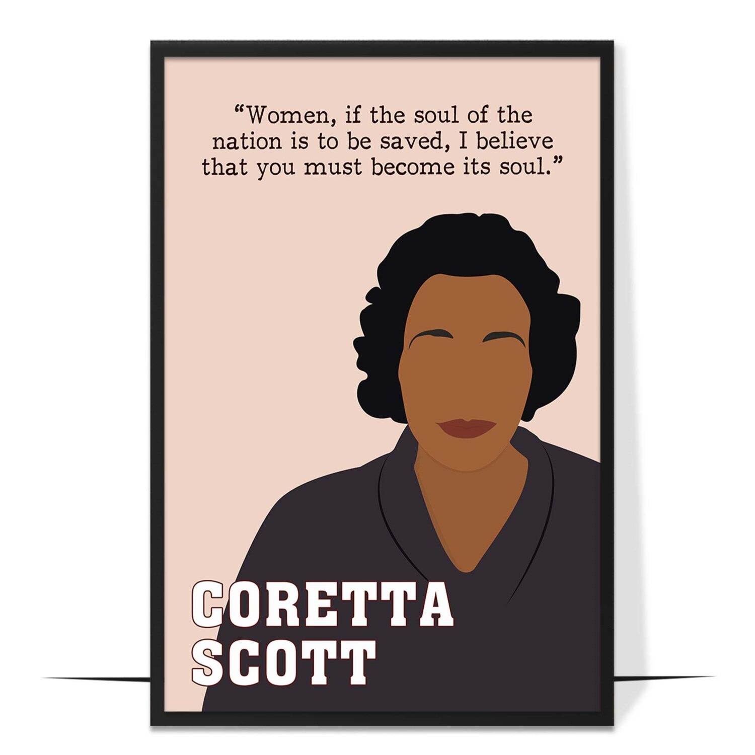 Coretta Scott King Hand-drawn Wall Art