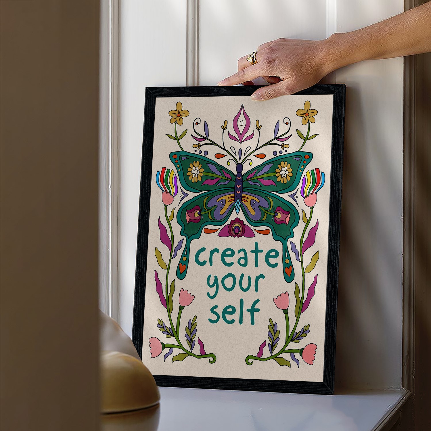 Create Yourself Colorful Mental Health Wall Art - Image 3