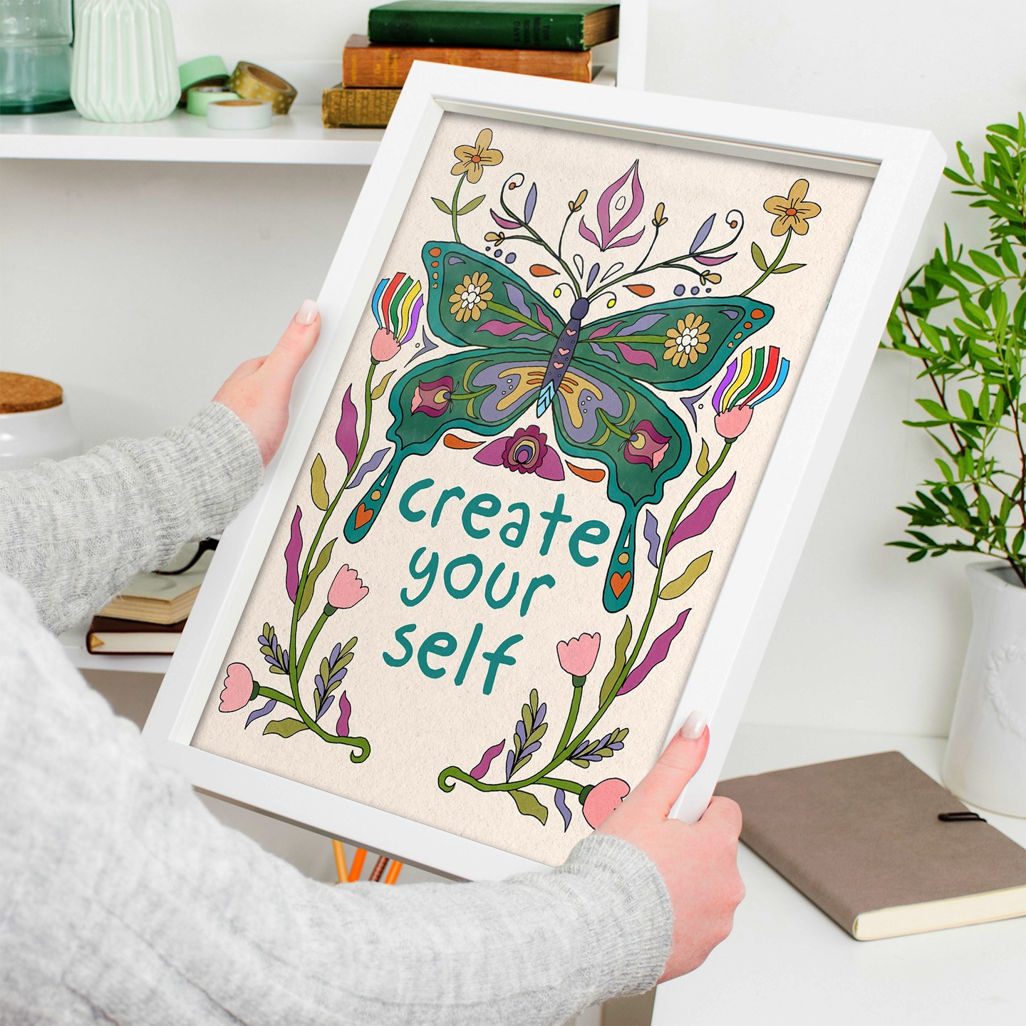 Create Yourself Colorful Mental Health Wall Art - Image 5