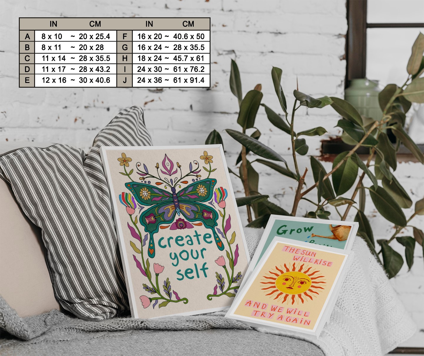 Create Yourself Colorful Mental Health Wall Art - Image 7