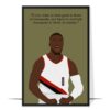 Damian Lillard Hand-drawn Basketball Wall Art