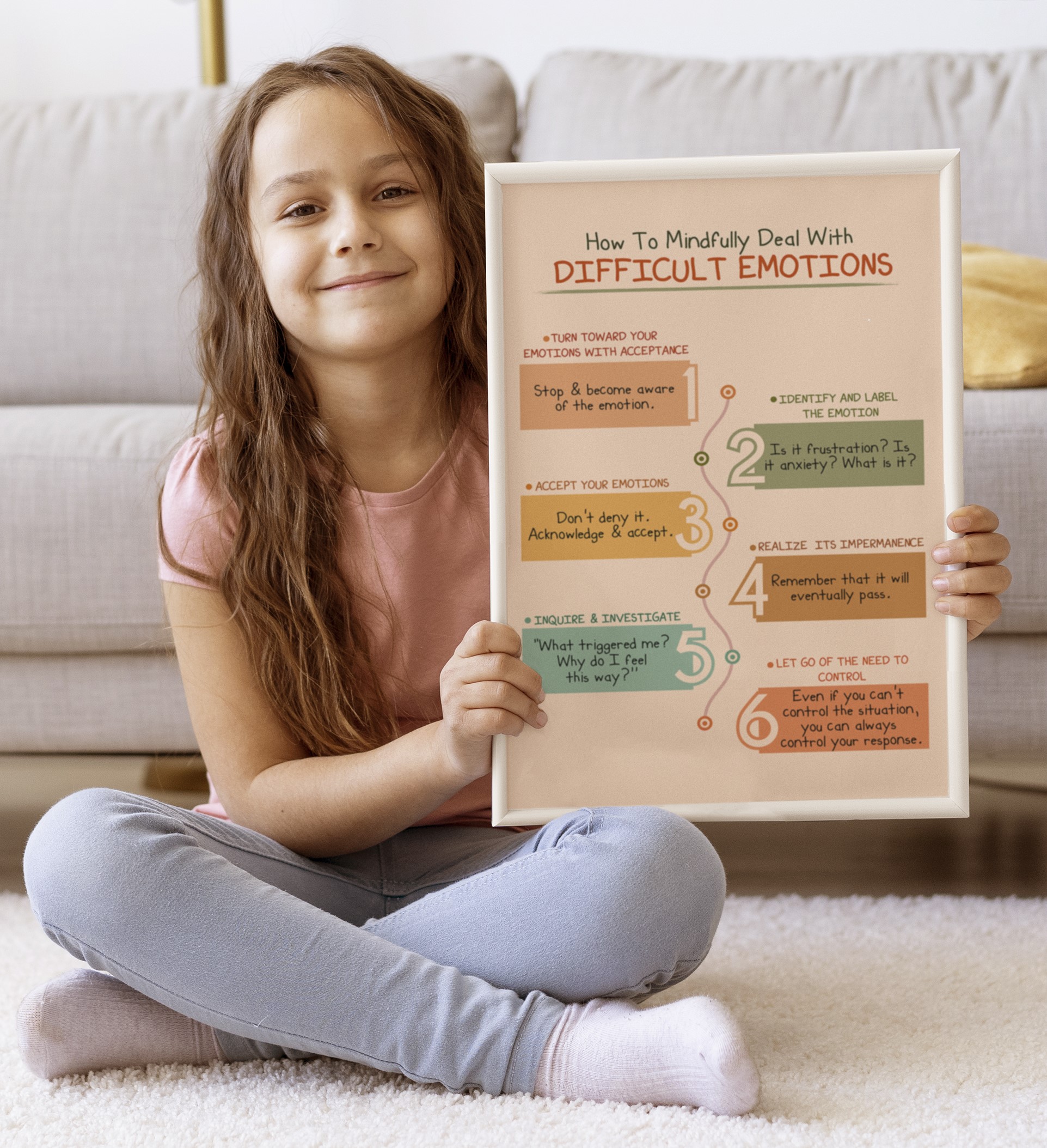 Dealing Difficult Emotions Mental Health Printable - Image 5