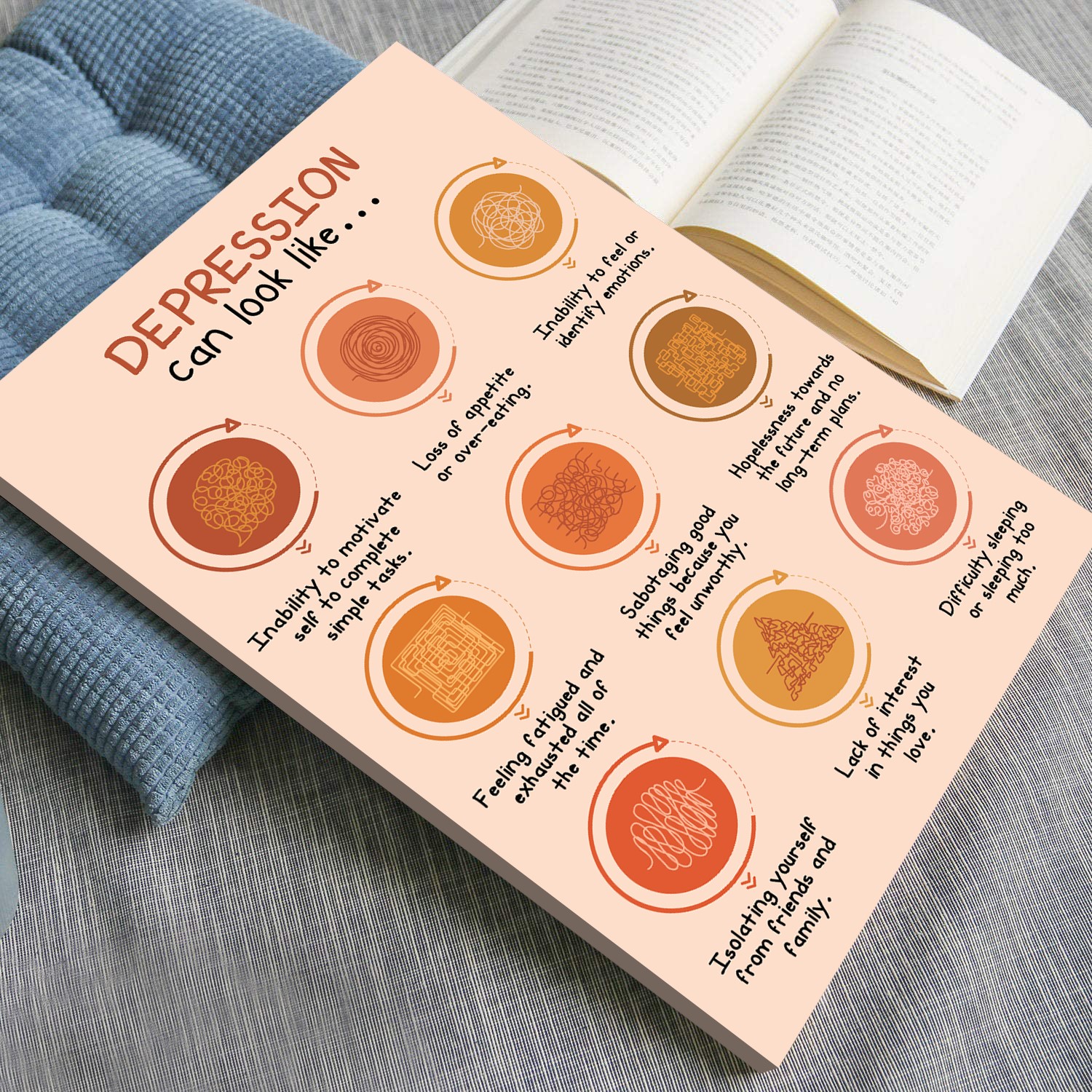 Depression Can Look Like Mental Health Printable - Image 4