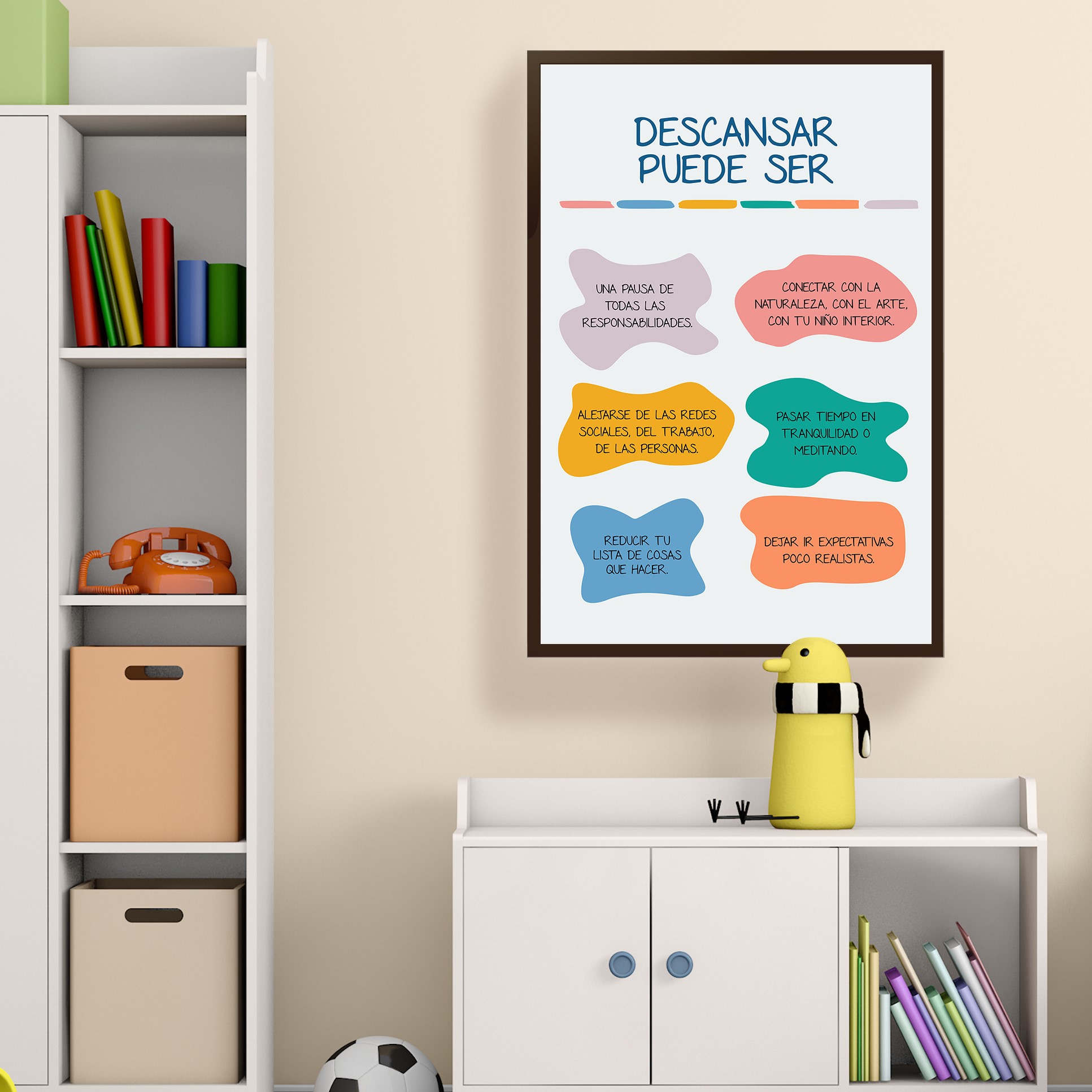 Descansar Puede Ser Mental Health Printable - Image 3