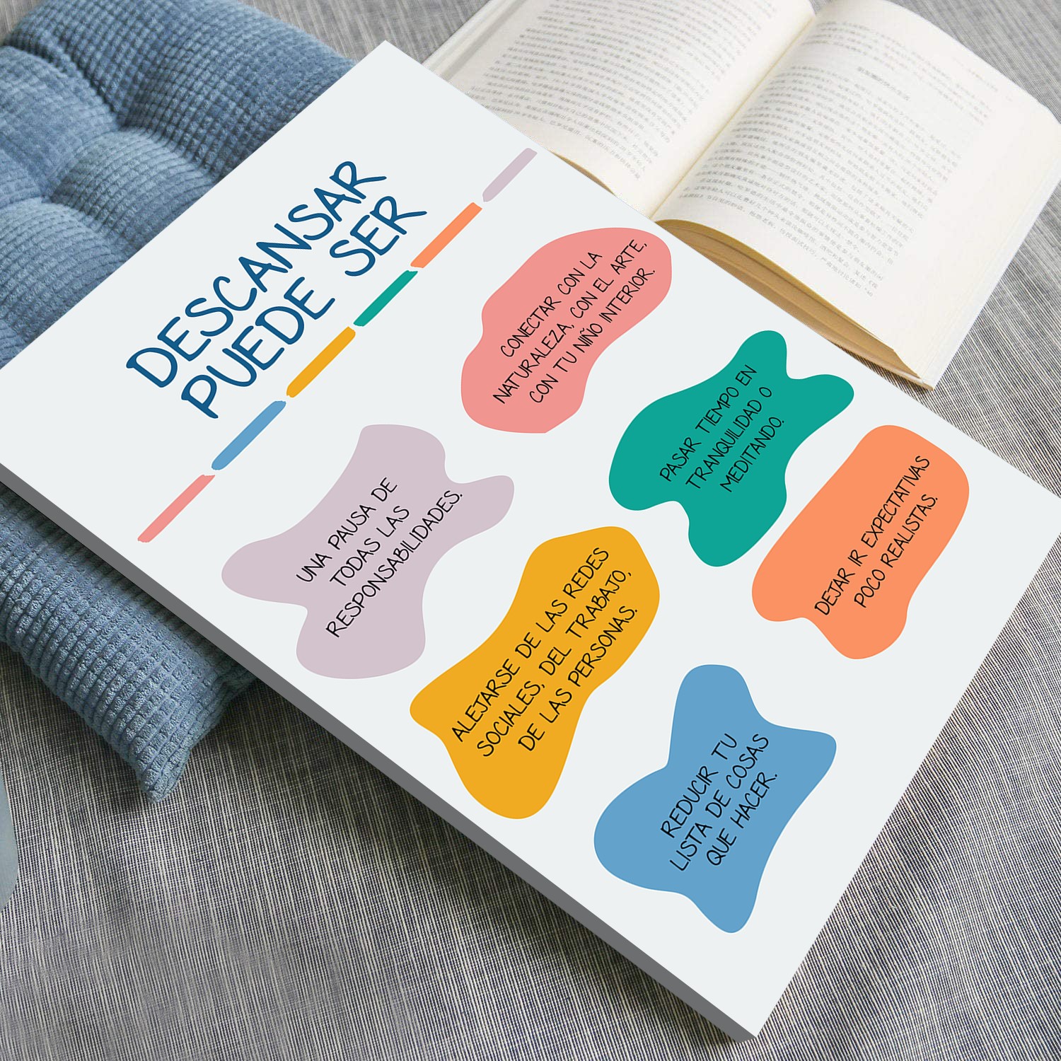 Descansar Puede Ser Mental Health Printable - Image 4