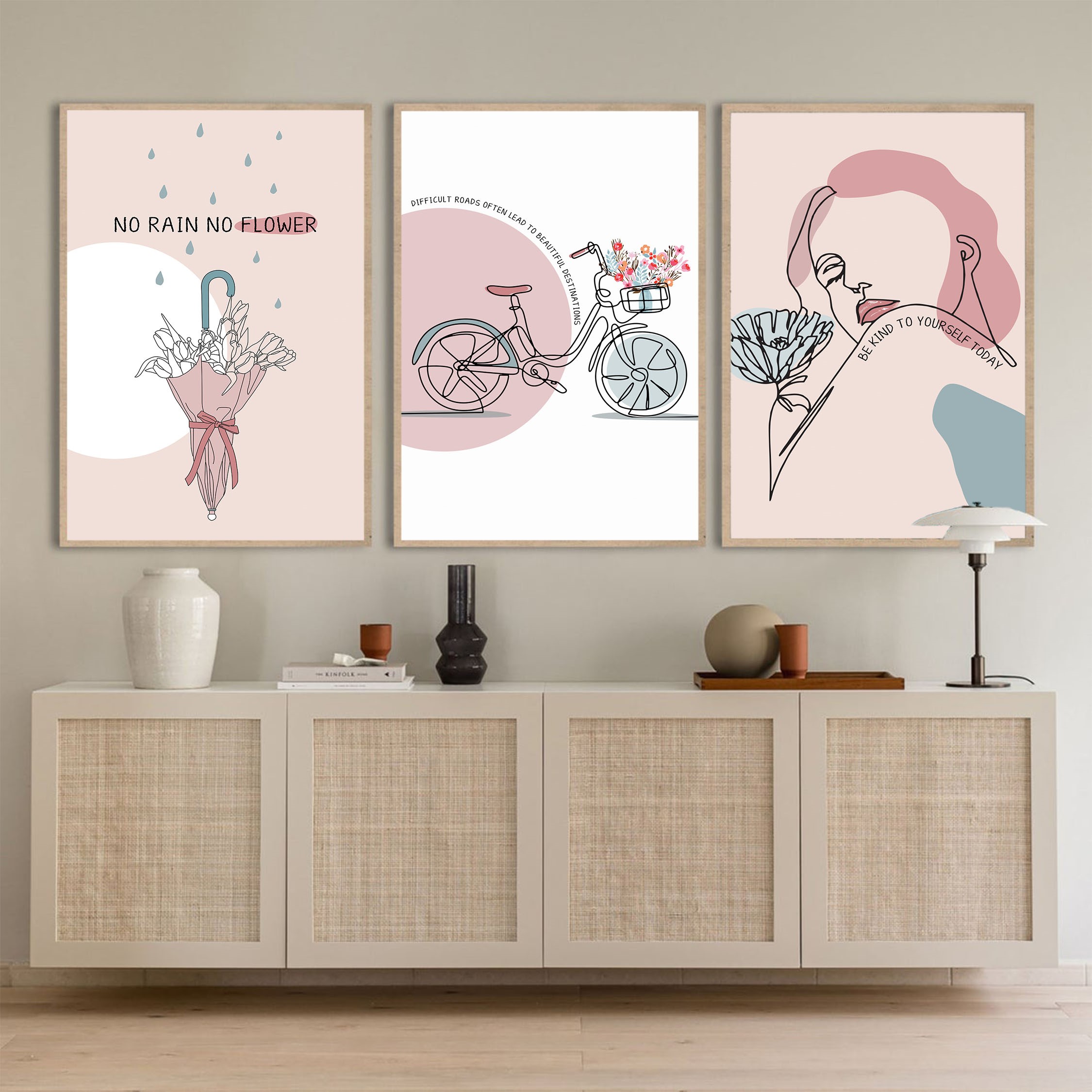 Difficult Roads Cycle Abstract Mental Health Wall Art - Image 6