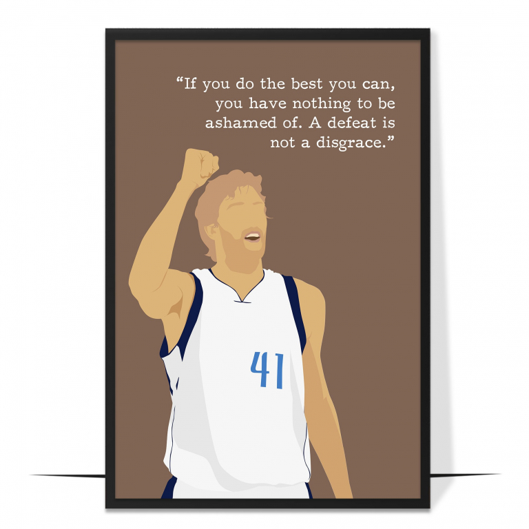 Dirk Nowitzki Basketball Superstar Wall Art
