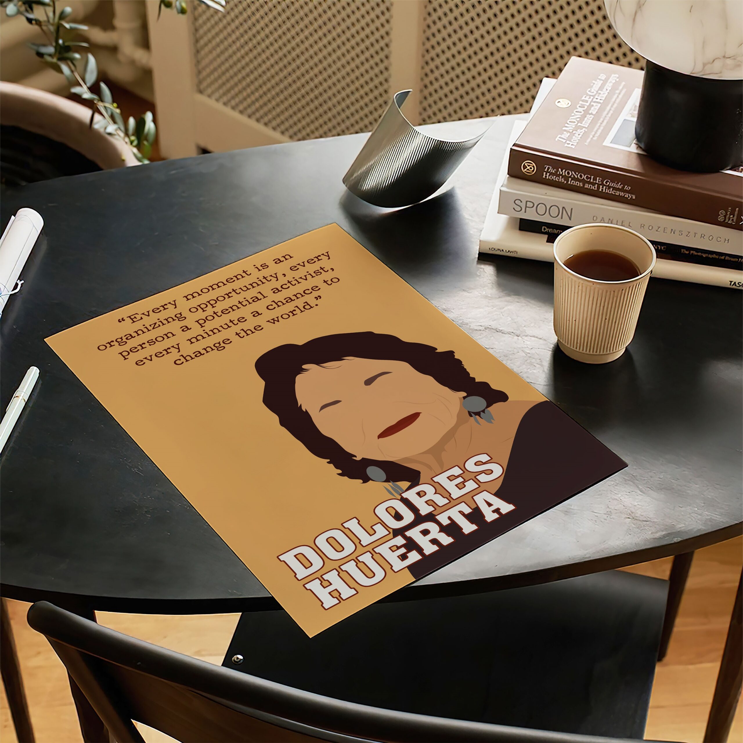 Dolores Huerta Latina Inspirational Quote Wall Art - Image 3