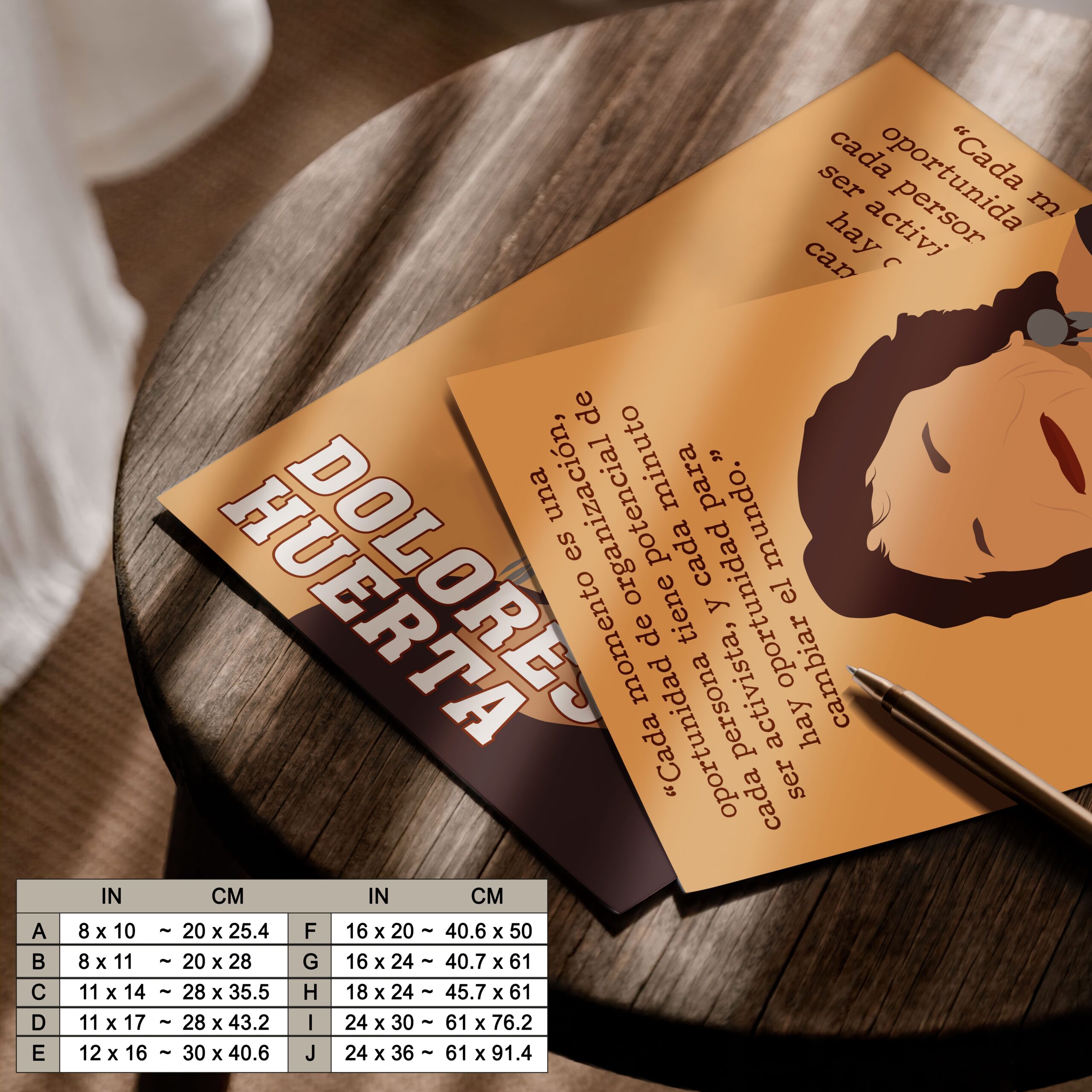 Dolores Huerta Latina Inspirational Quote Wall Art - Image 7