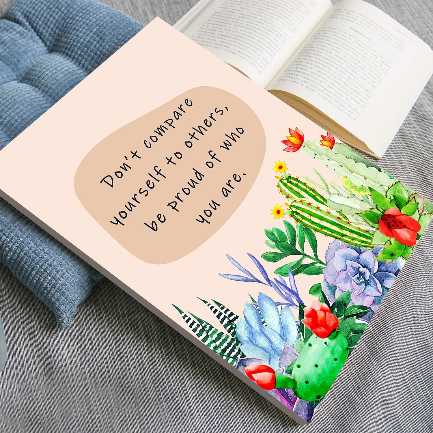 Don't Compare Yourself Growth Mindset Quote Wall Art - Image 4