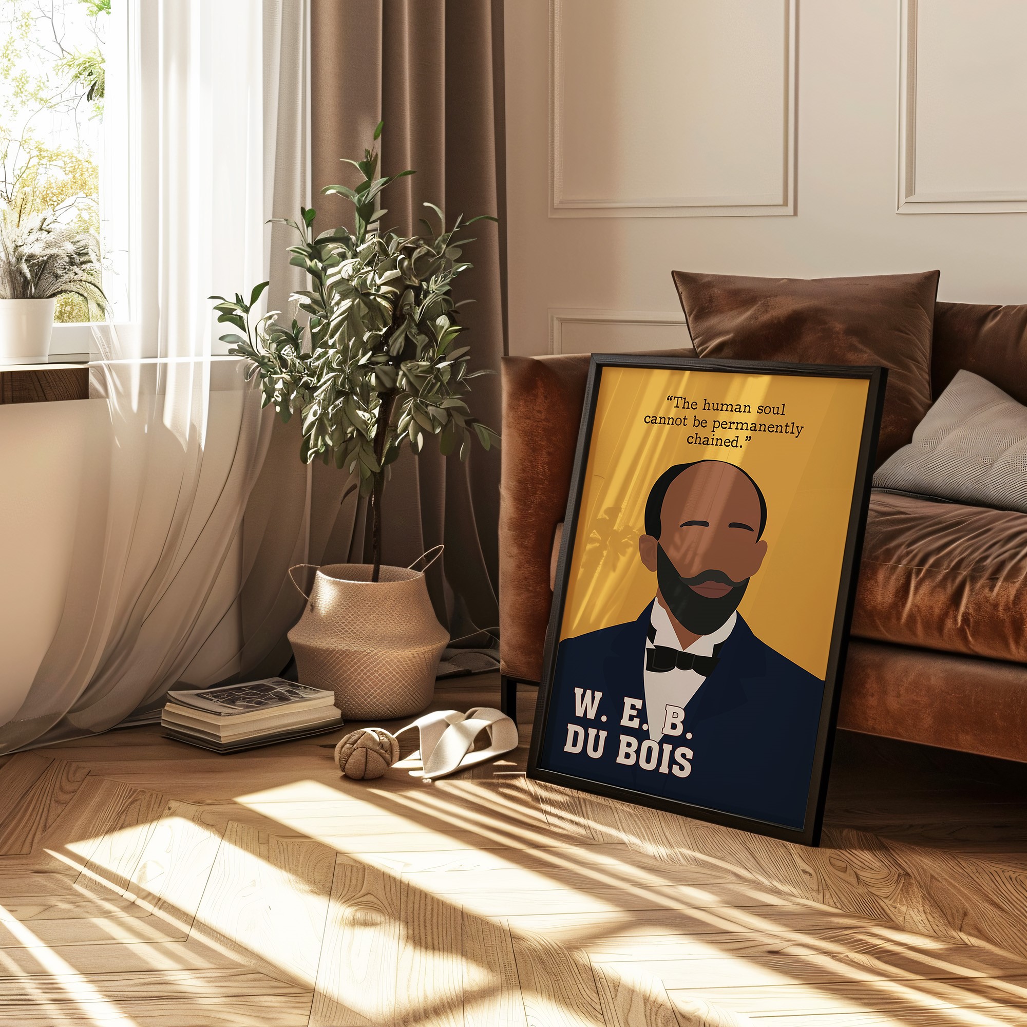 Du Bois Motivational Black Activist Hand-drawn Wall Art - Image 2