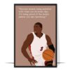 Dwyane Wade Hand-drawn Basketball Wall Art