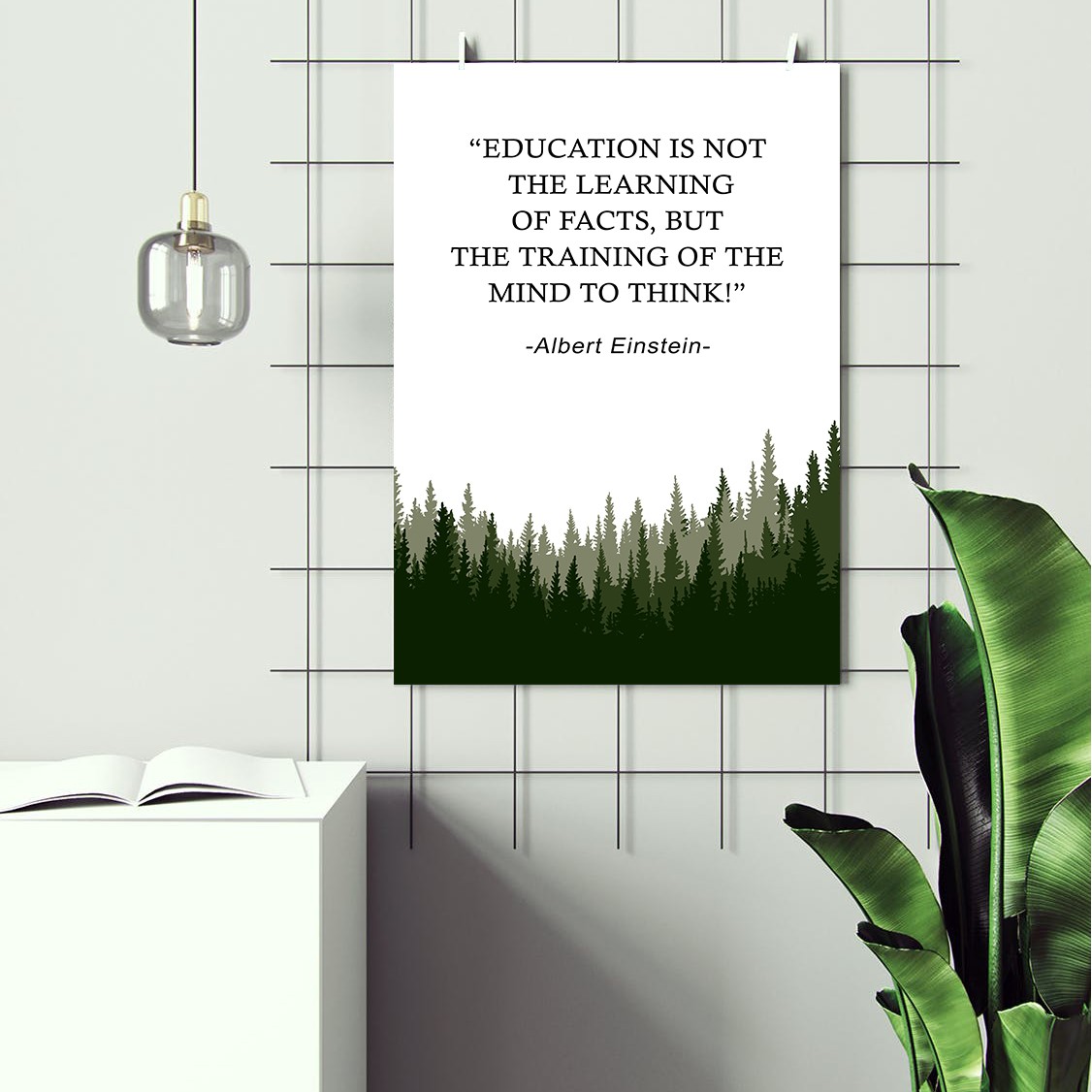 Education Is Not the Learning Growth Mindset Wall Art - Image 2