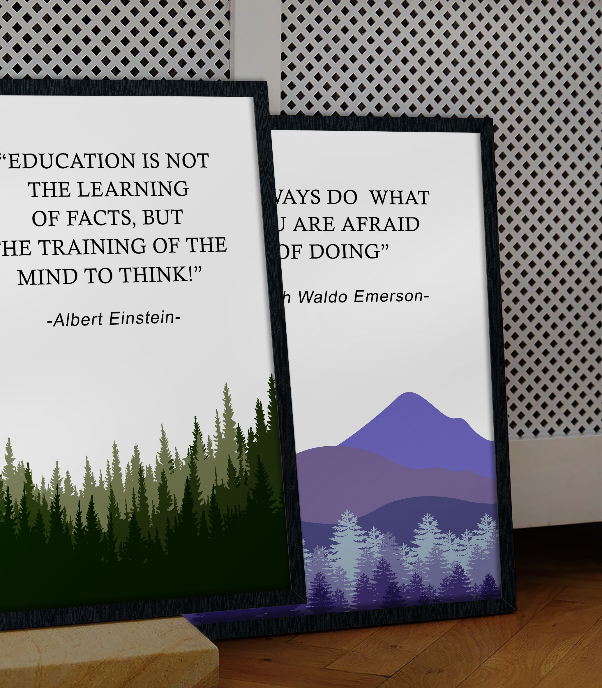 Education Is Not the Learning Growth Mindset Wall Art - Image 3