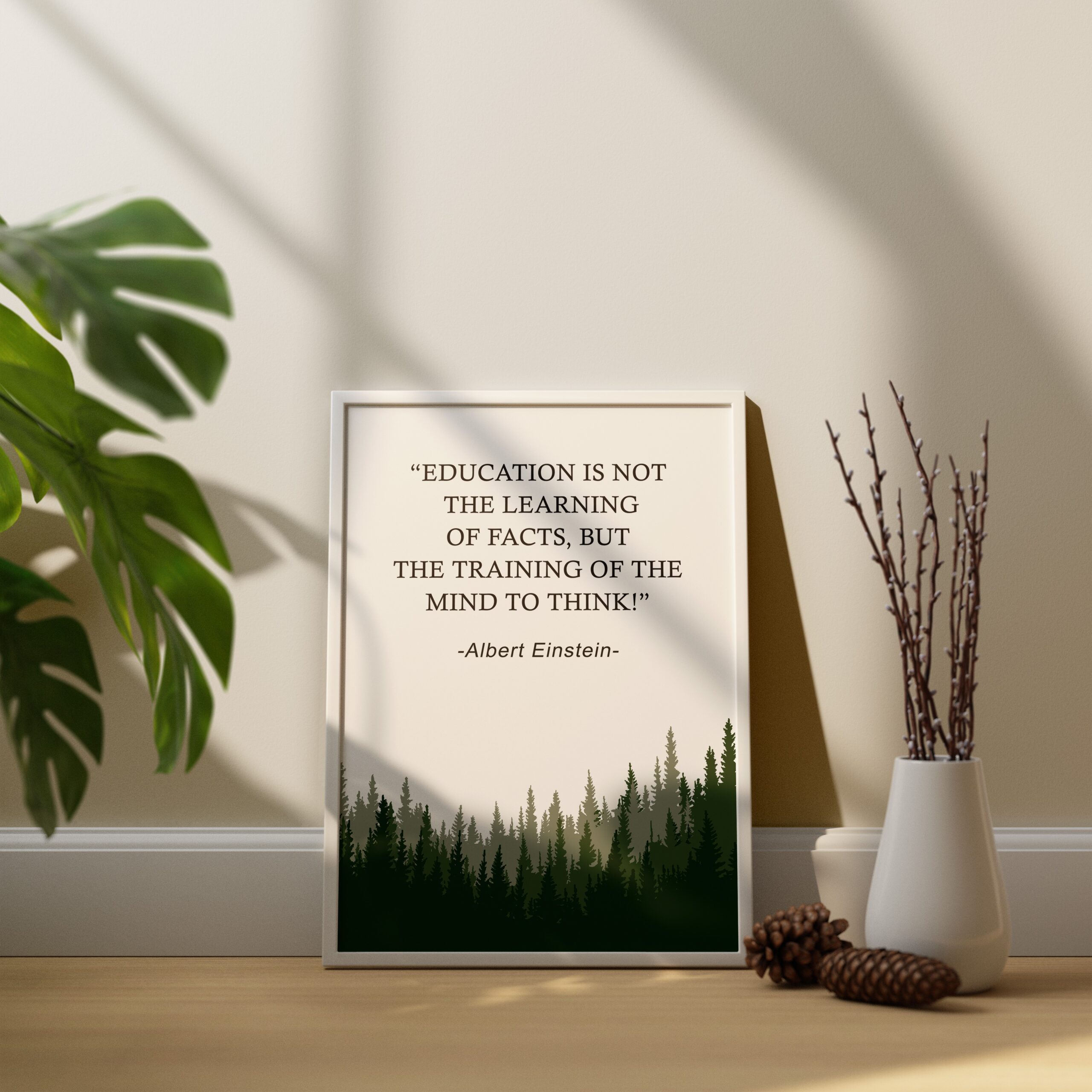 Education Is Not the Learning Growth Mindset Wall Art - Image 5