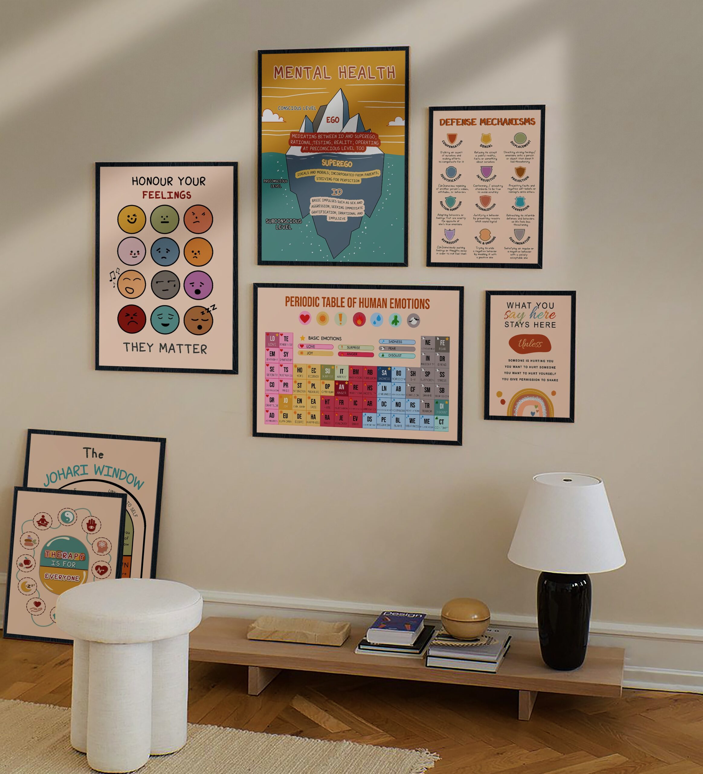 Ego Superego Id Boho Mental Health Printable - Image 6