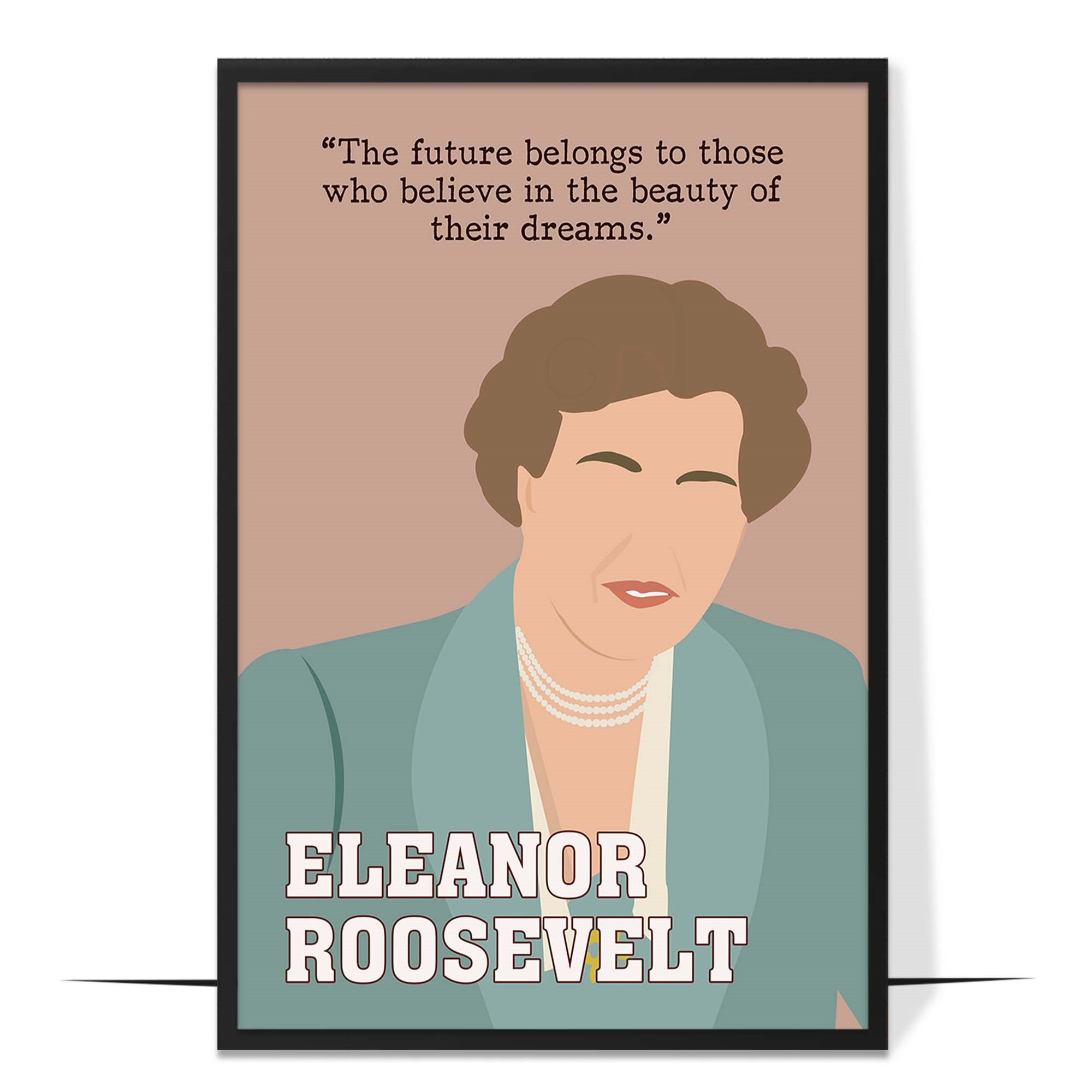 Eleanor Roosevelt Hand-drawn Wall Art