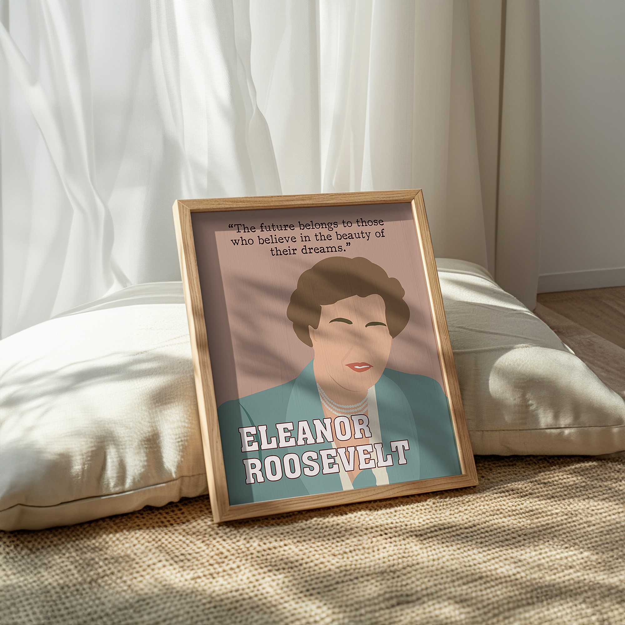 Eleanor Roosevelt Powerful Inspirational Quote Wall Art - Image 2