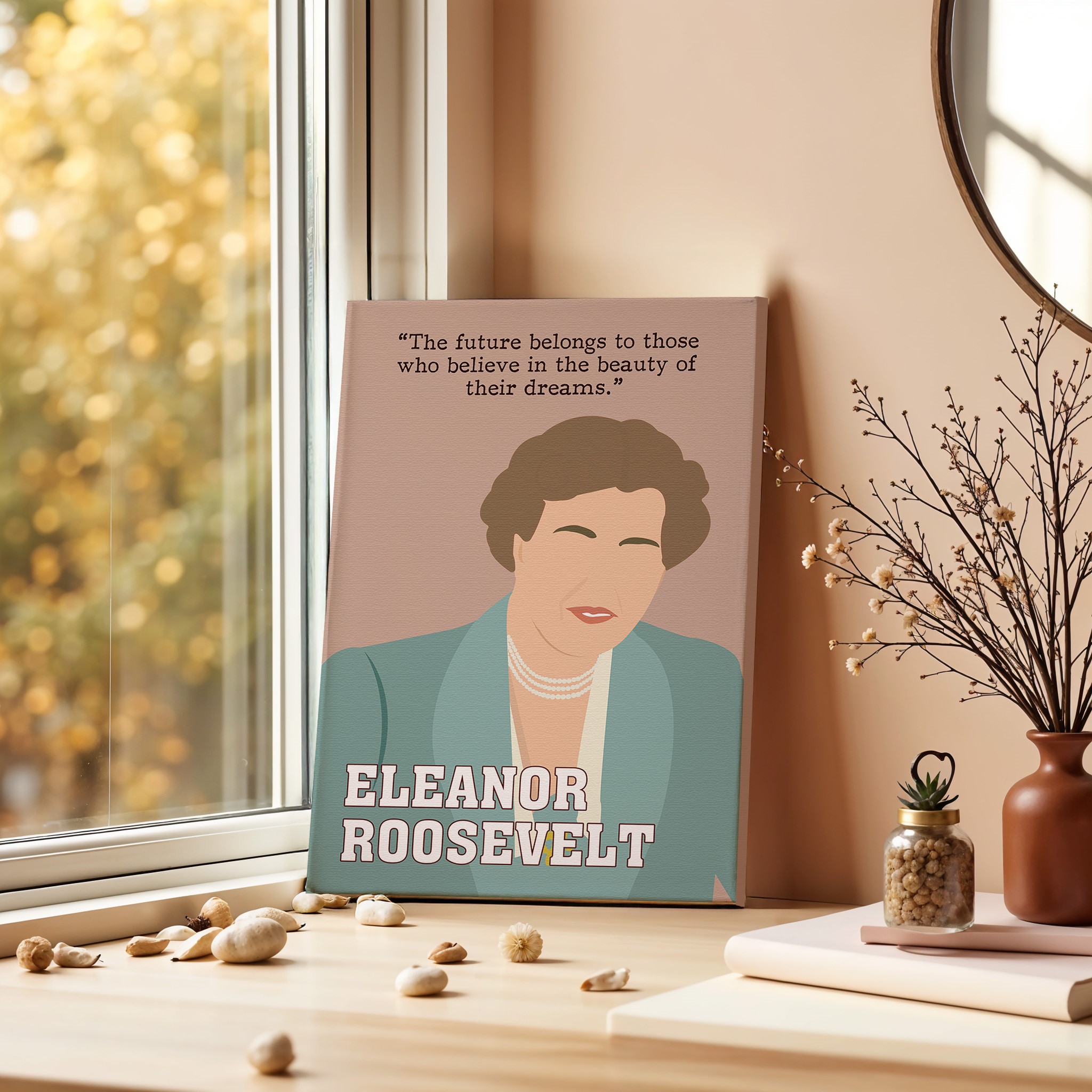 Eleanor Roosevelt Powerful Inspirational Quote Wall Art - Image 4