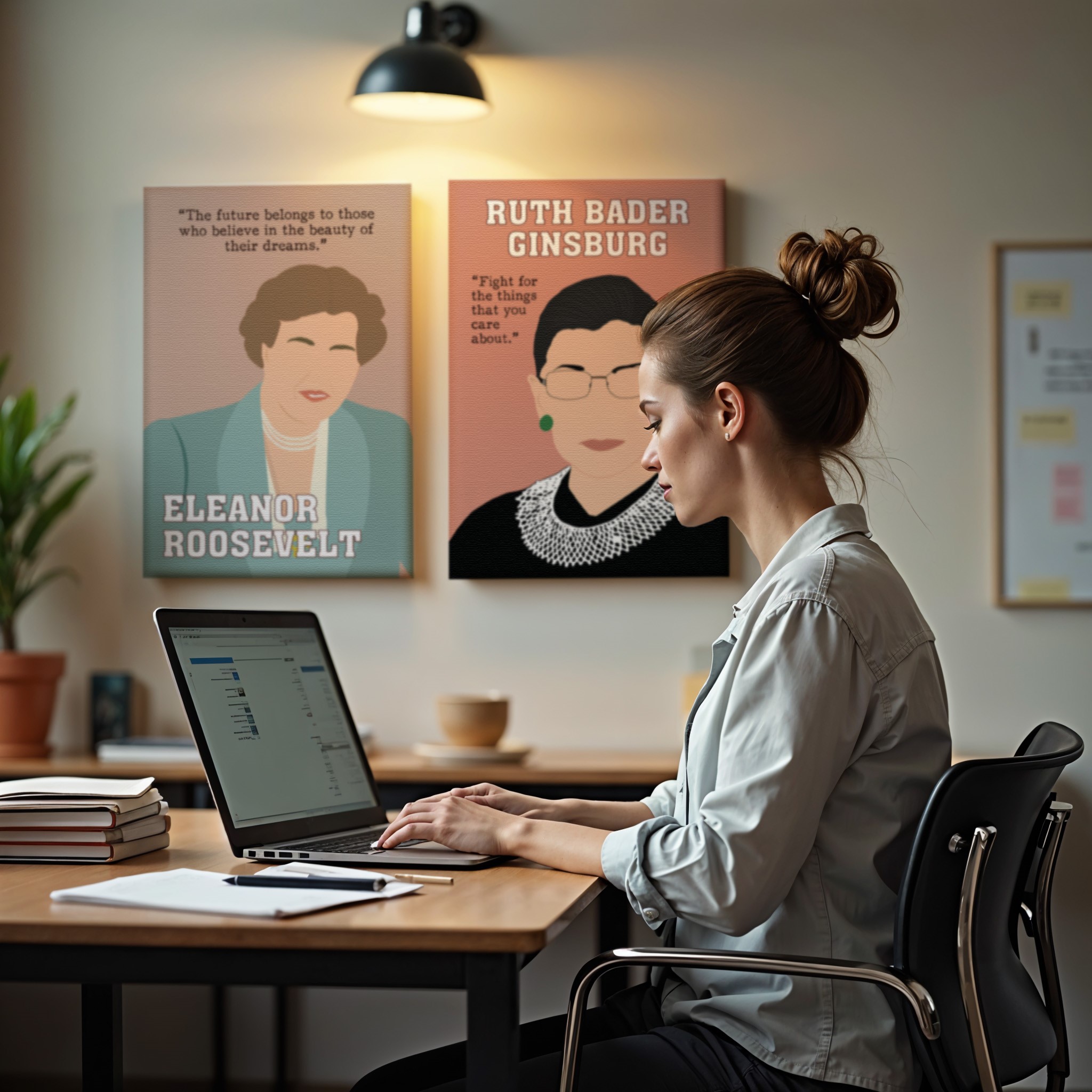 Eleanor Roosevelt Powerful Inspirational Quote Wall Art - Image 5