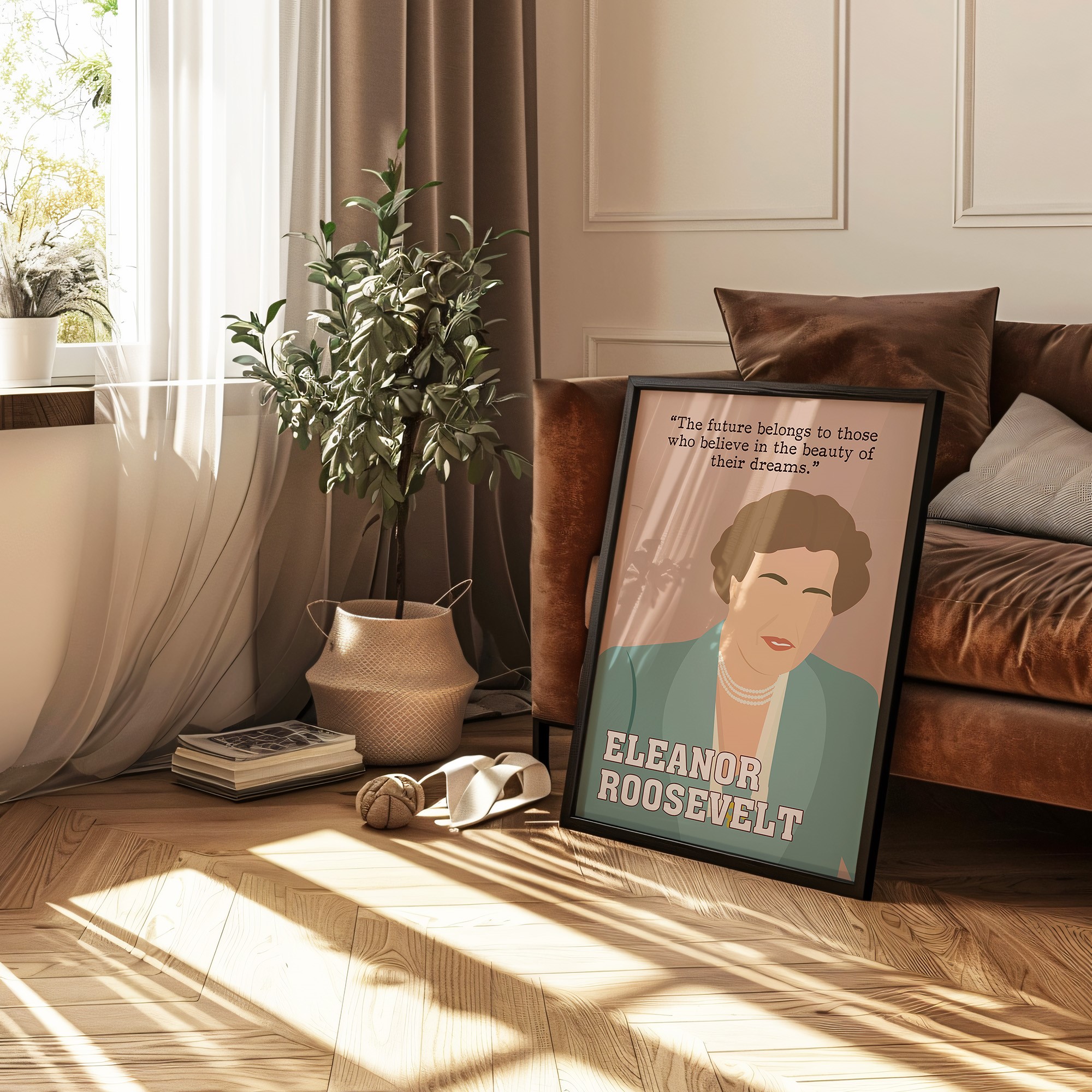 Eleanor Roosevelt Powerful Inspirational Quote Wall Art - Image 6