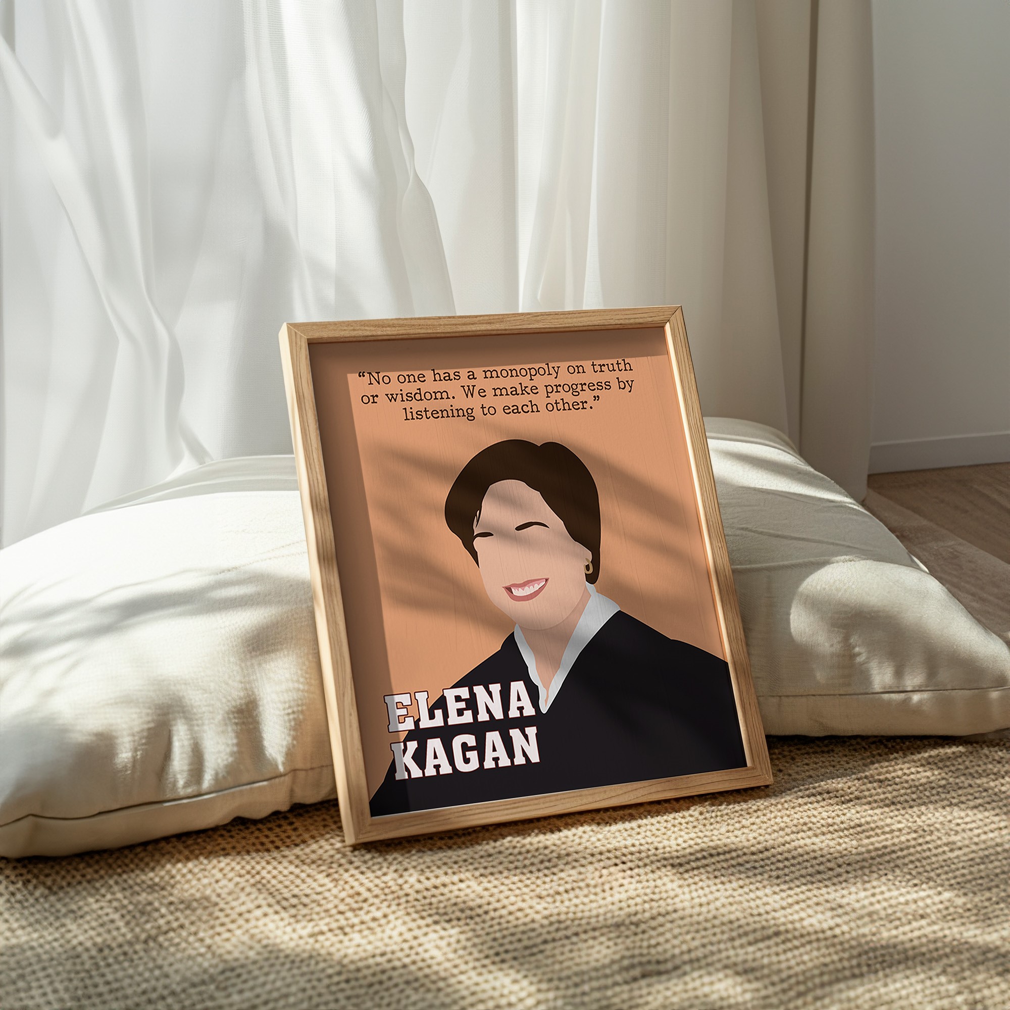 Elena Kagan Powerful Women Inspirational Quote Wall Art - Image 2