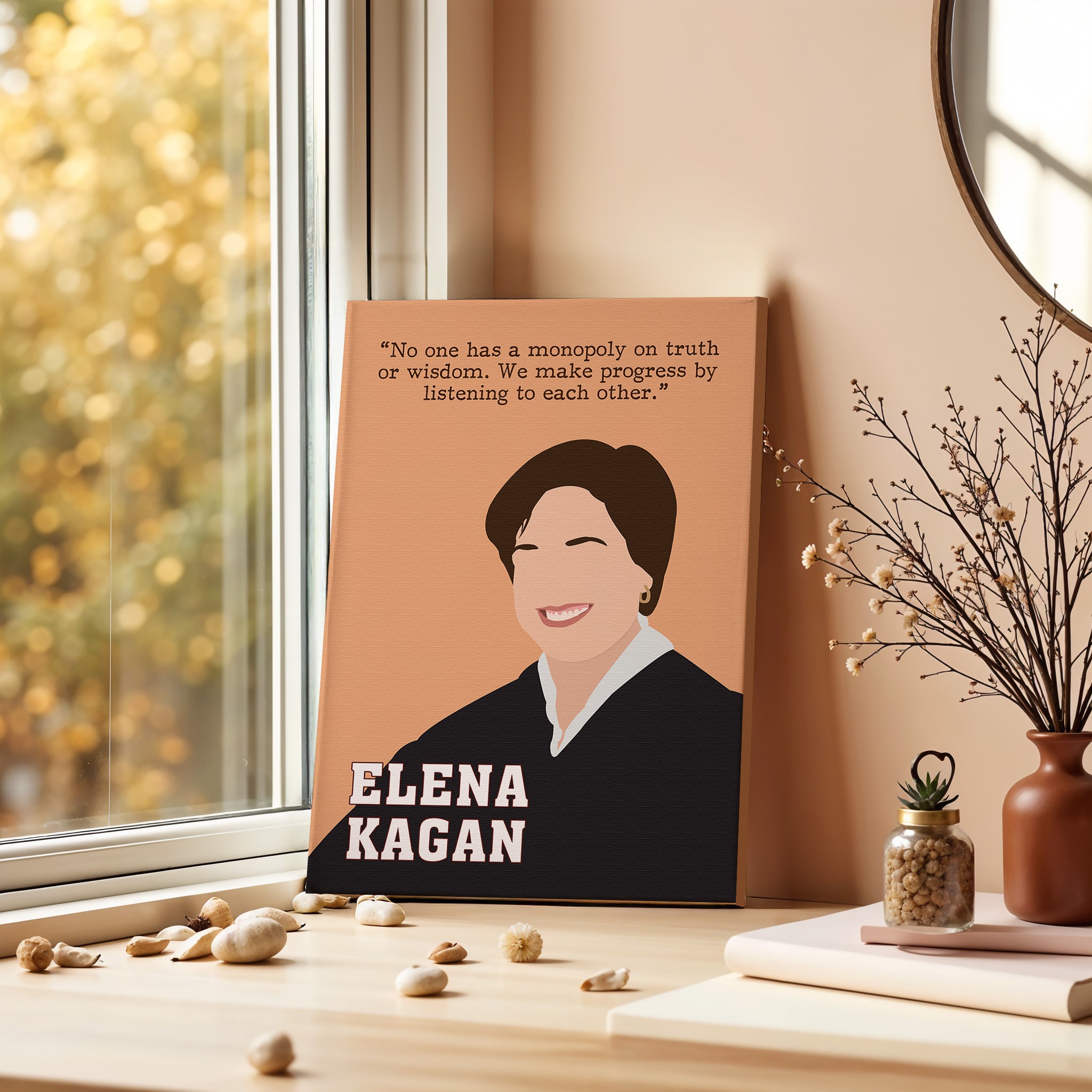 Elena Kagan Powerful Women Inspirational Quote Wall Art - Image 4