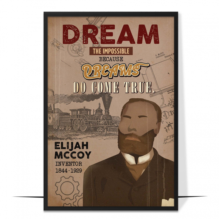 Elijah Mccoy Hand-drawn Wall Art