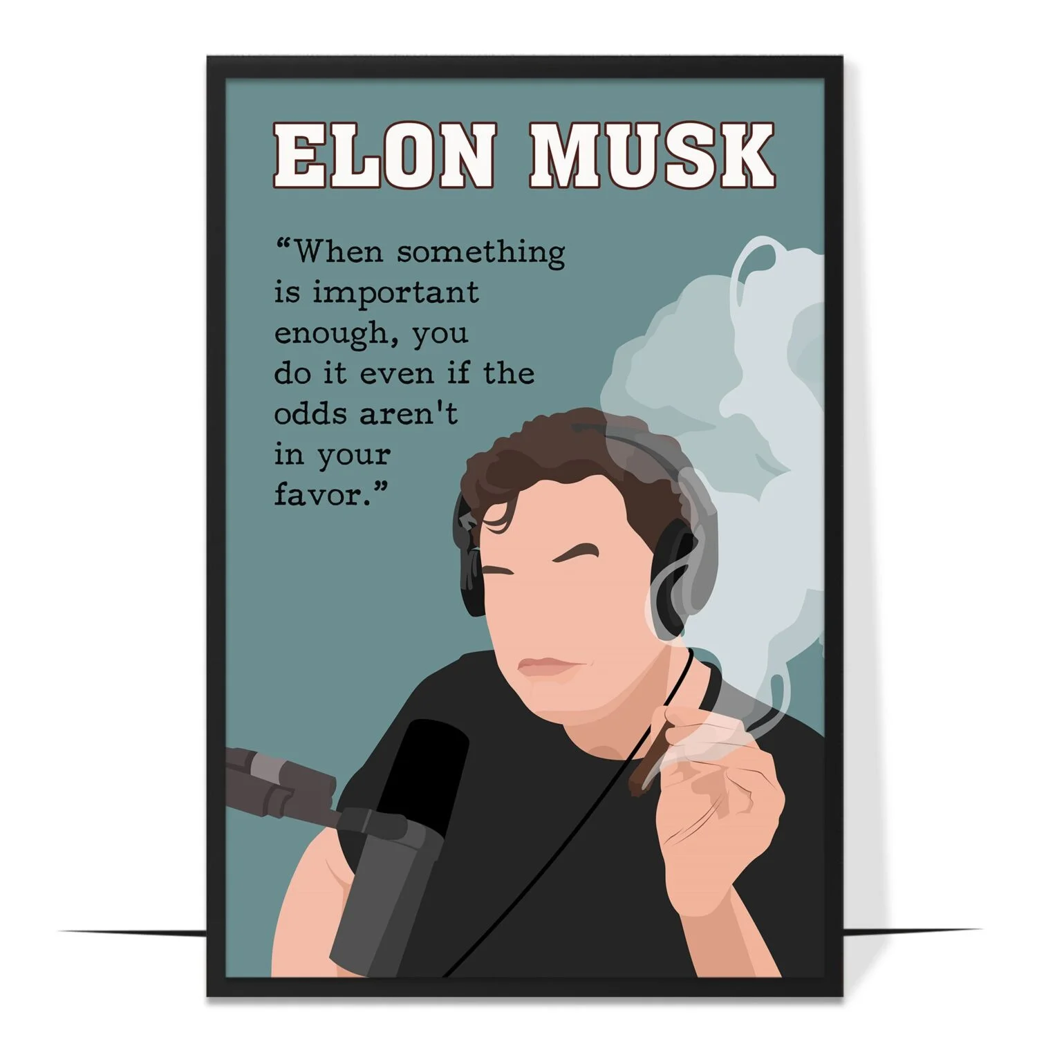 Elon Musk Businessman Hand-drawn Wall Art