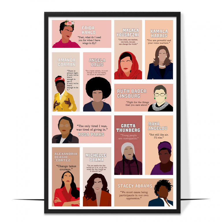 Empower Women Inspirational Wall Art