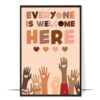 Everyone is Welcome Diversity Wall Art