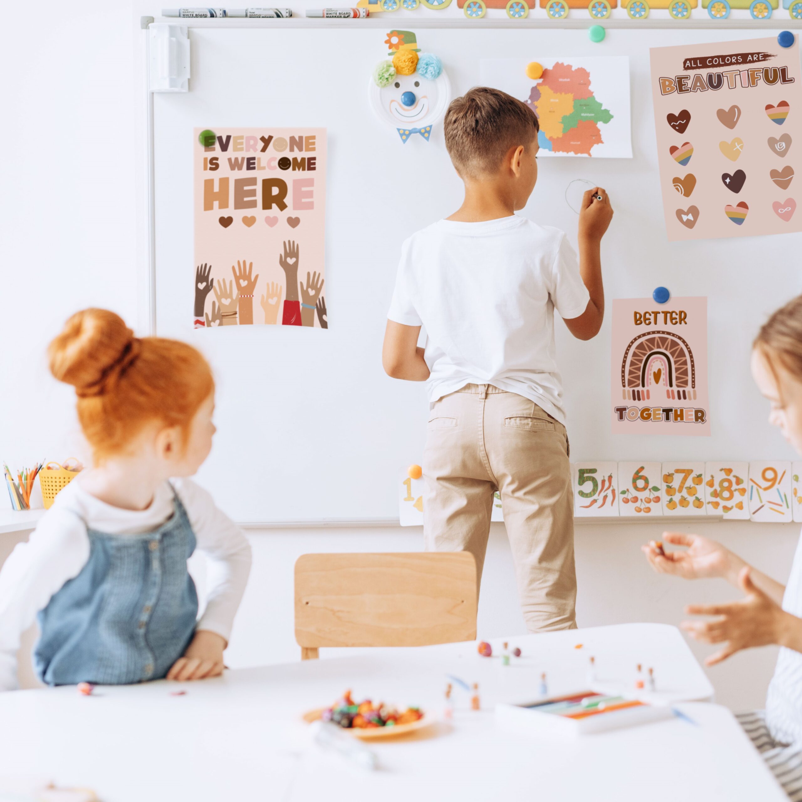 Everyone is Welcome Here Boho Classroom Wall Art - Image 5