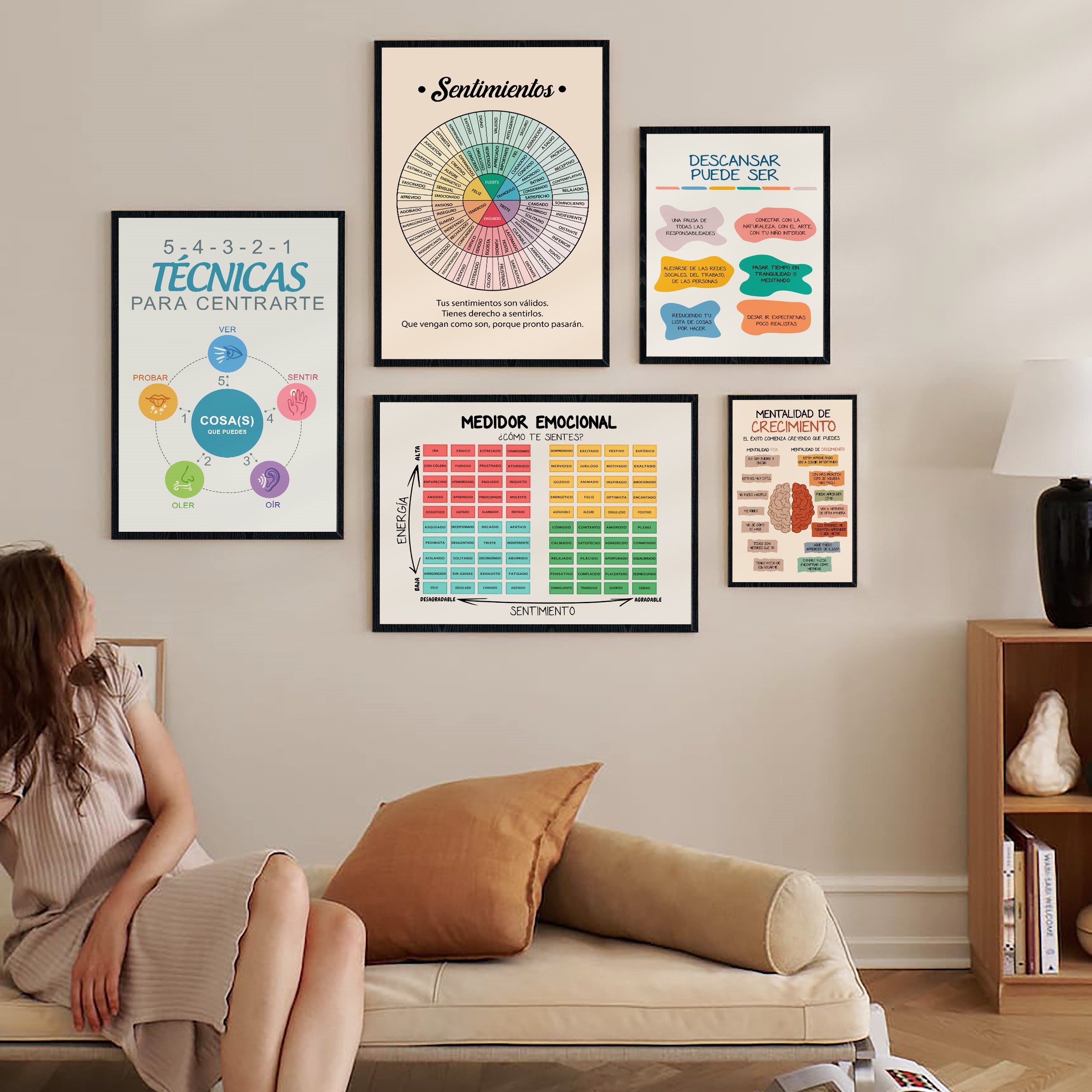 Feeling Wheel Spanish Mental Health Printable - Image 6