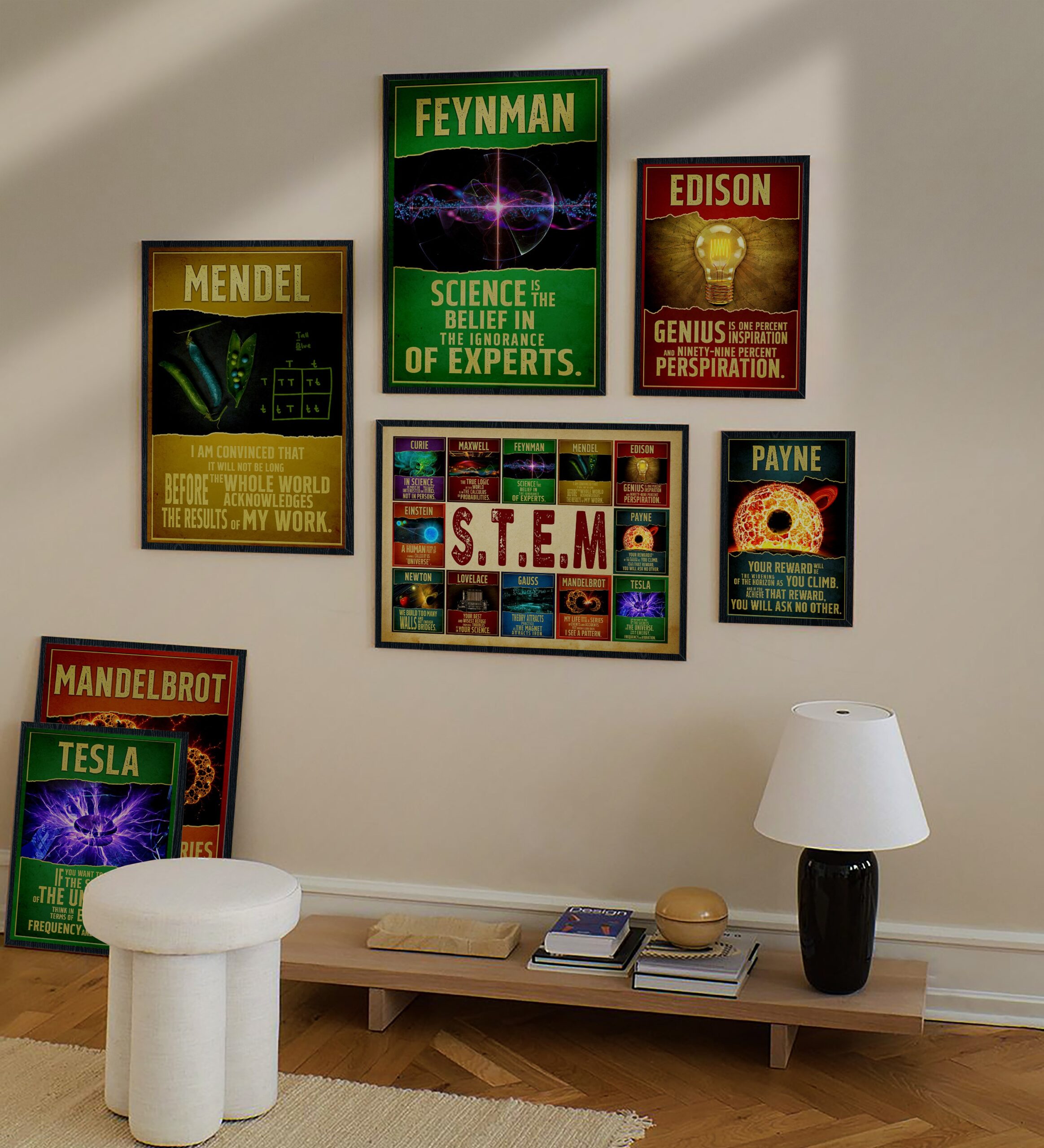 Feynman Inspirational Scientist Quote Wall Art - Image 6