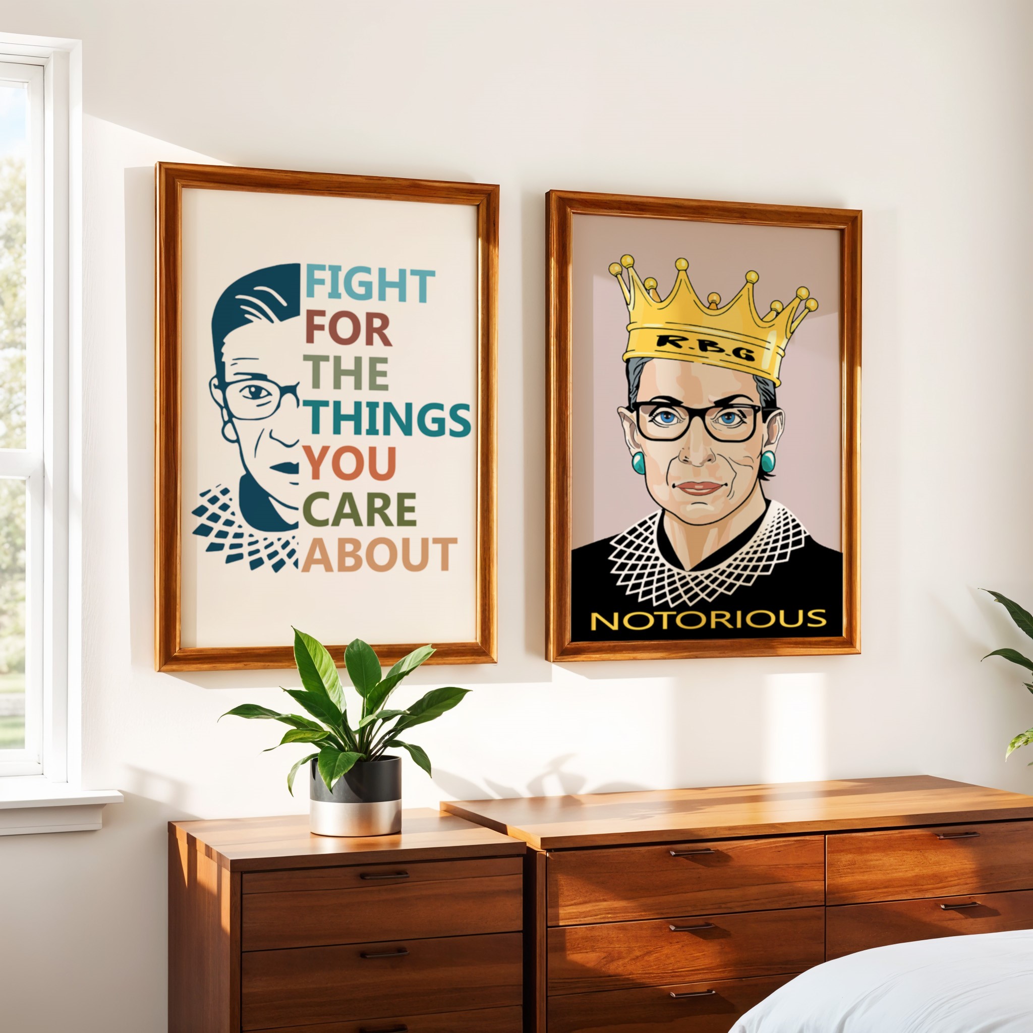 Fight for the Things RBG Inspirational Quote Wall Art - Image 6