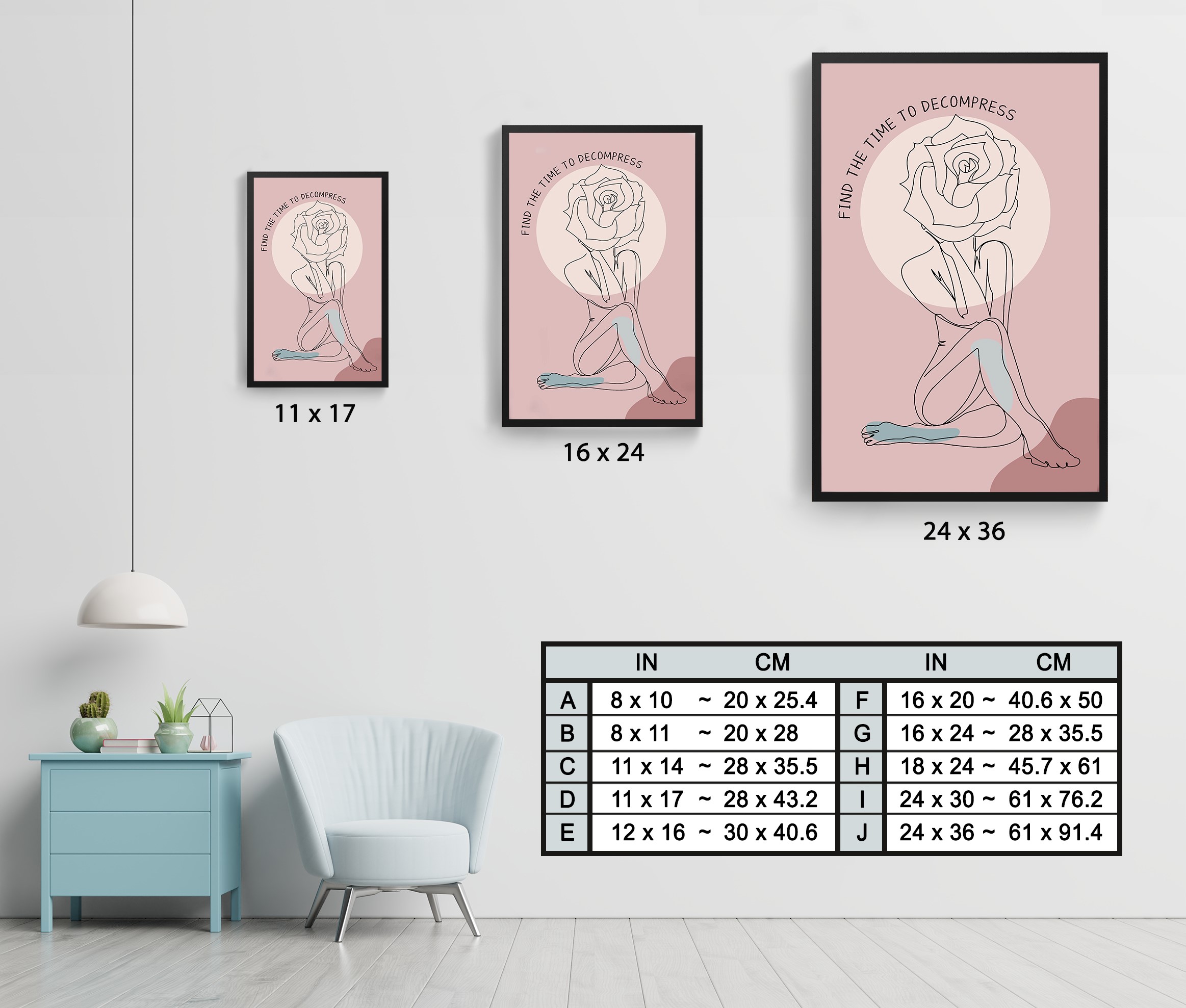 Find Time to Decompress Mental Health Wall Art - Image 7