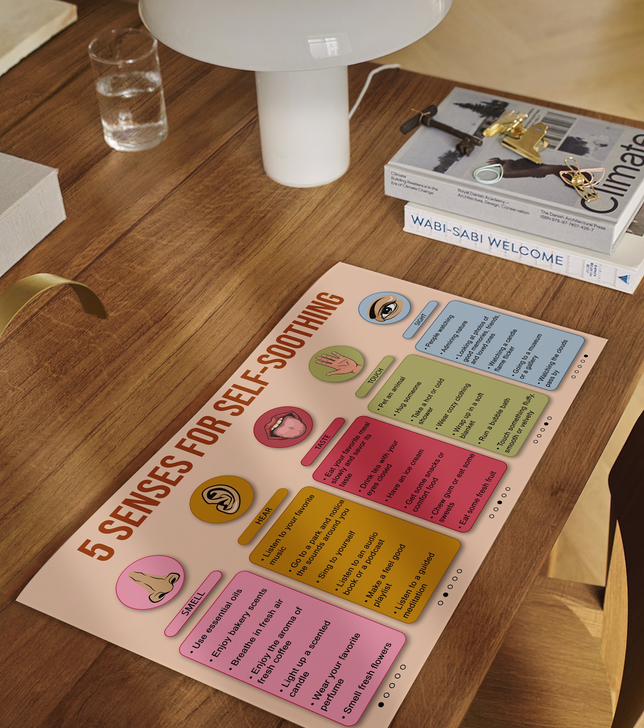 Five Senses Boho Mental Health Printable - Image 2