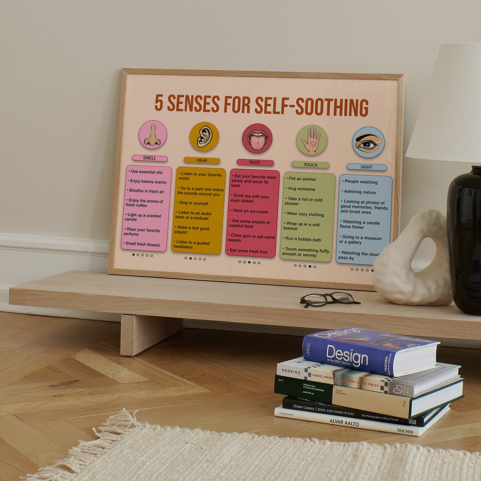 Five Senses Boho Mental Health Printable - Image 3