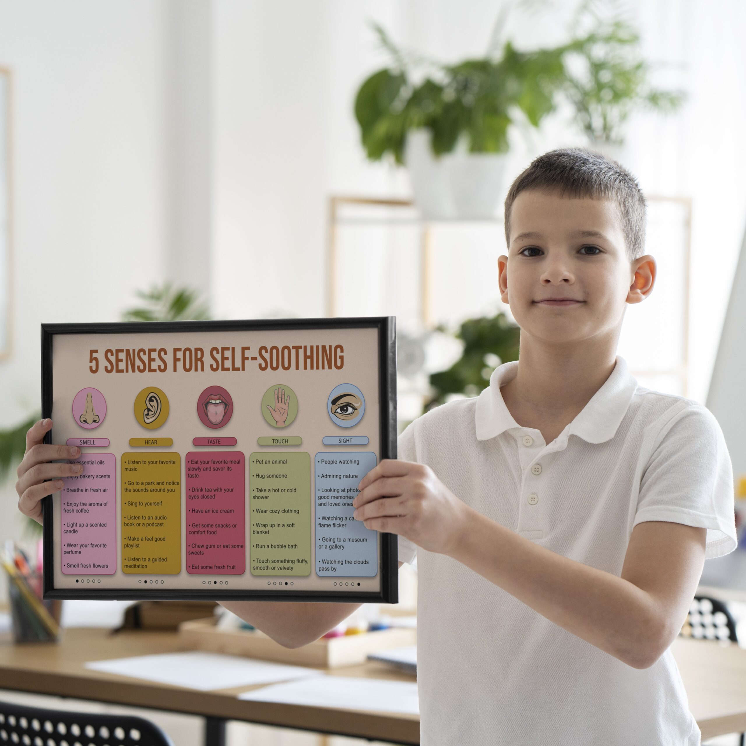 Five Senses Boho Mental Health Printable - Image 5