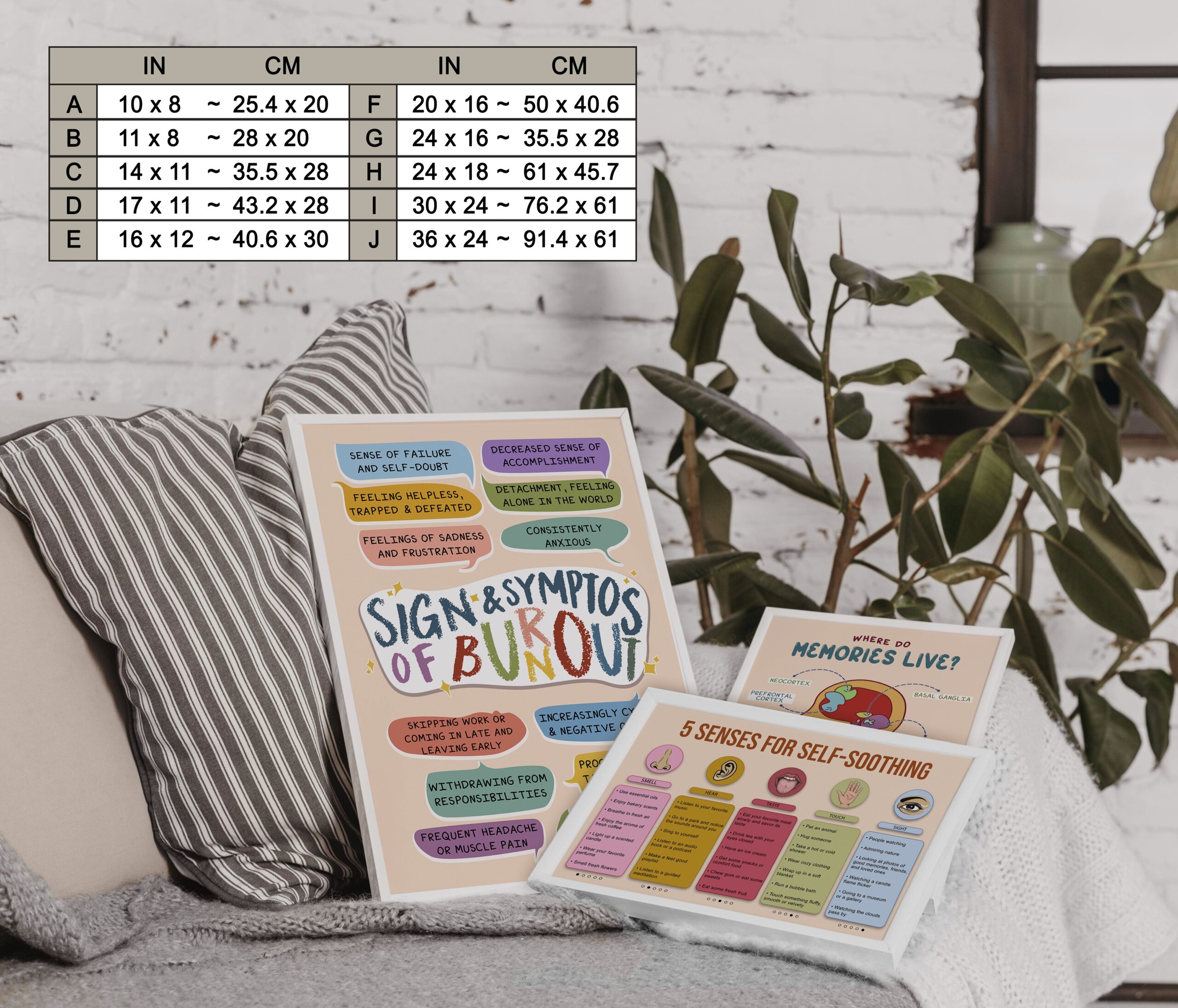 Five Senses Boho Mental Health Printable - Image 7