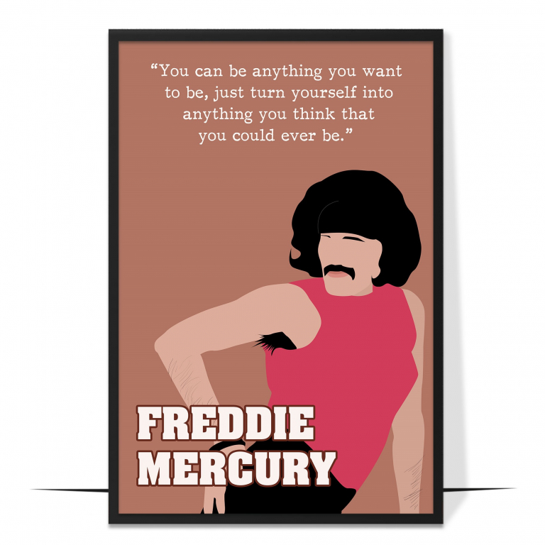Freddie Mercury Hand-drawn Wall Art
