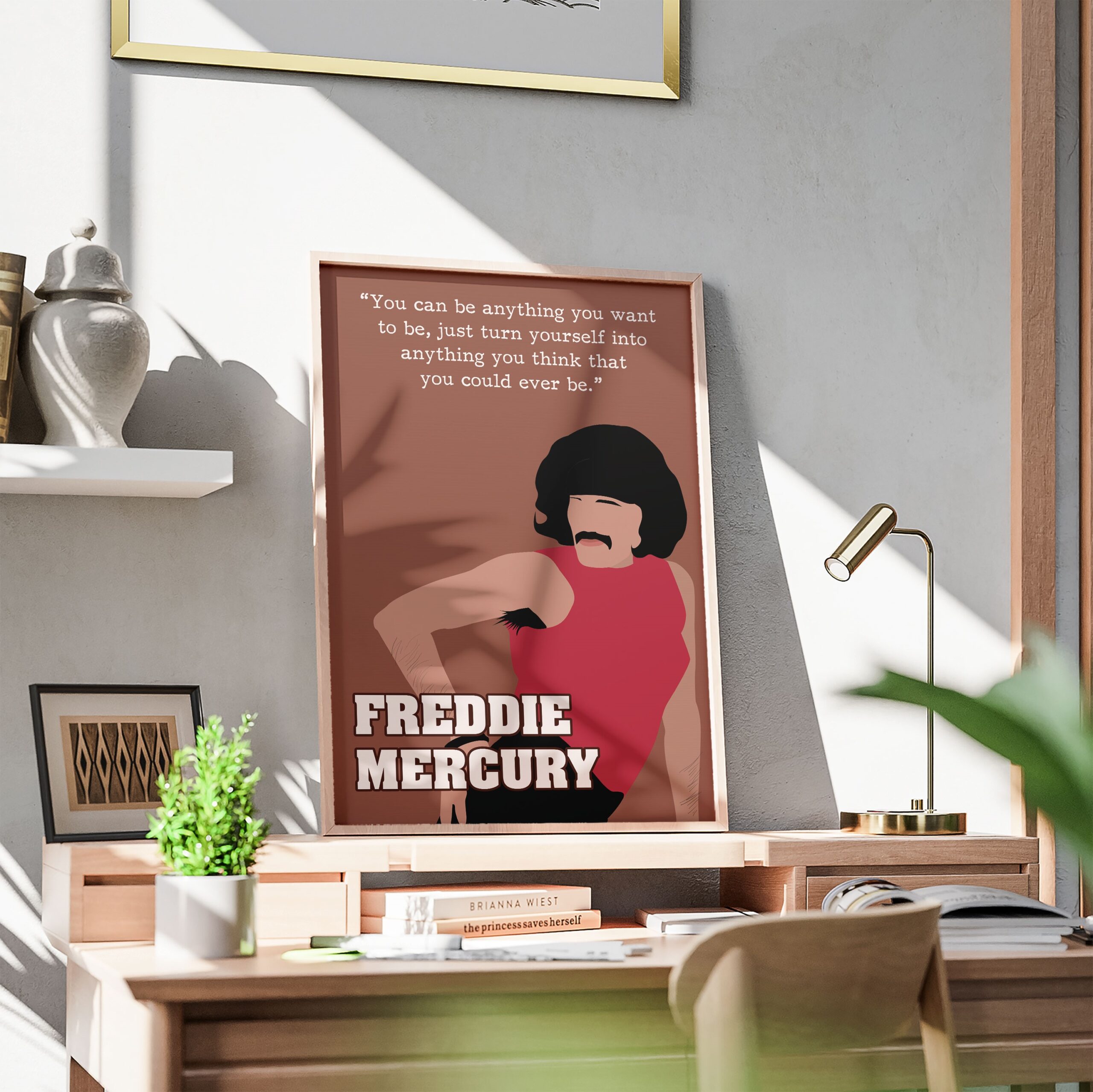 Freddie Mercury Inspirational Quote Wall Art - Image 3