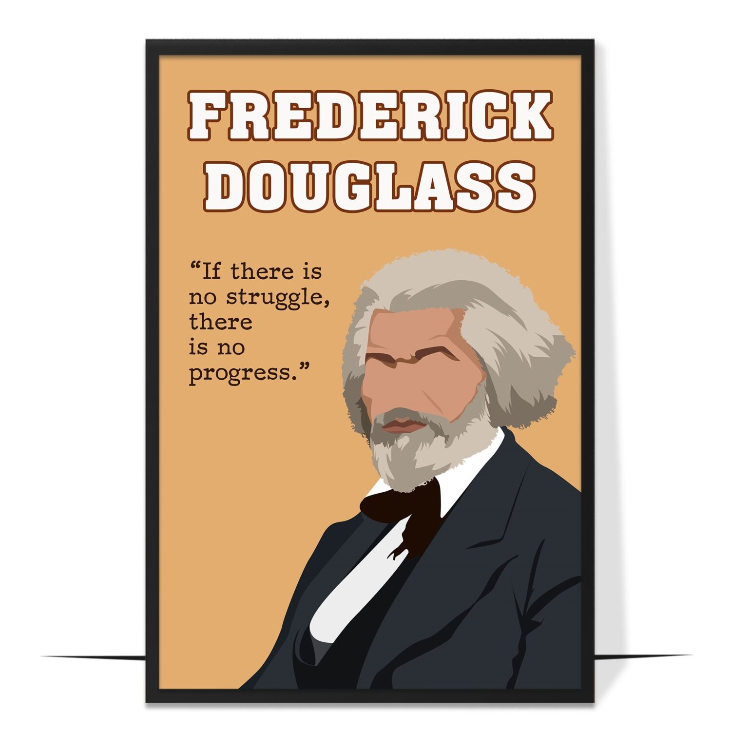 Frederick Douglass Author Hand-drawn Wall Art