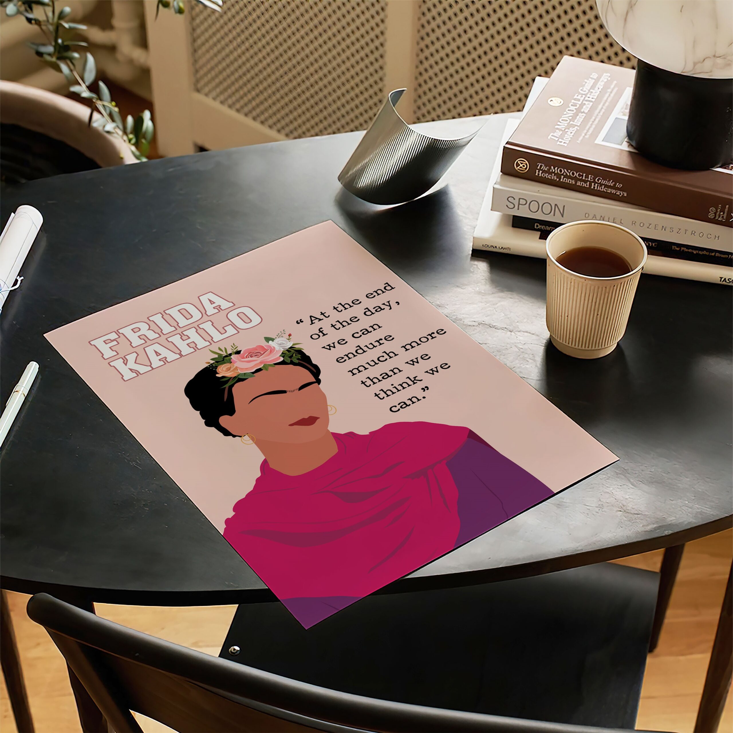 Frida Kahlo Latina Inspirational Quote Wall Art - Image 3