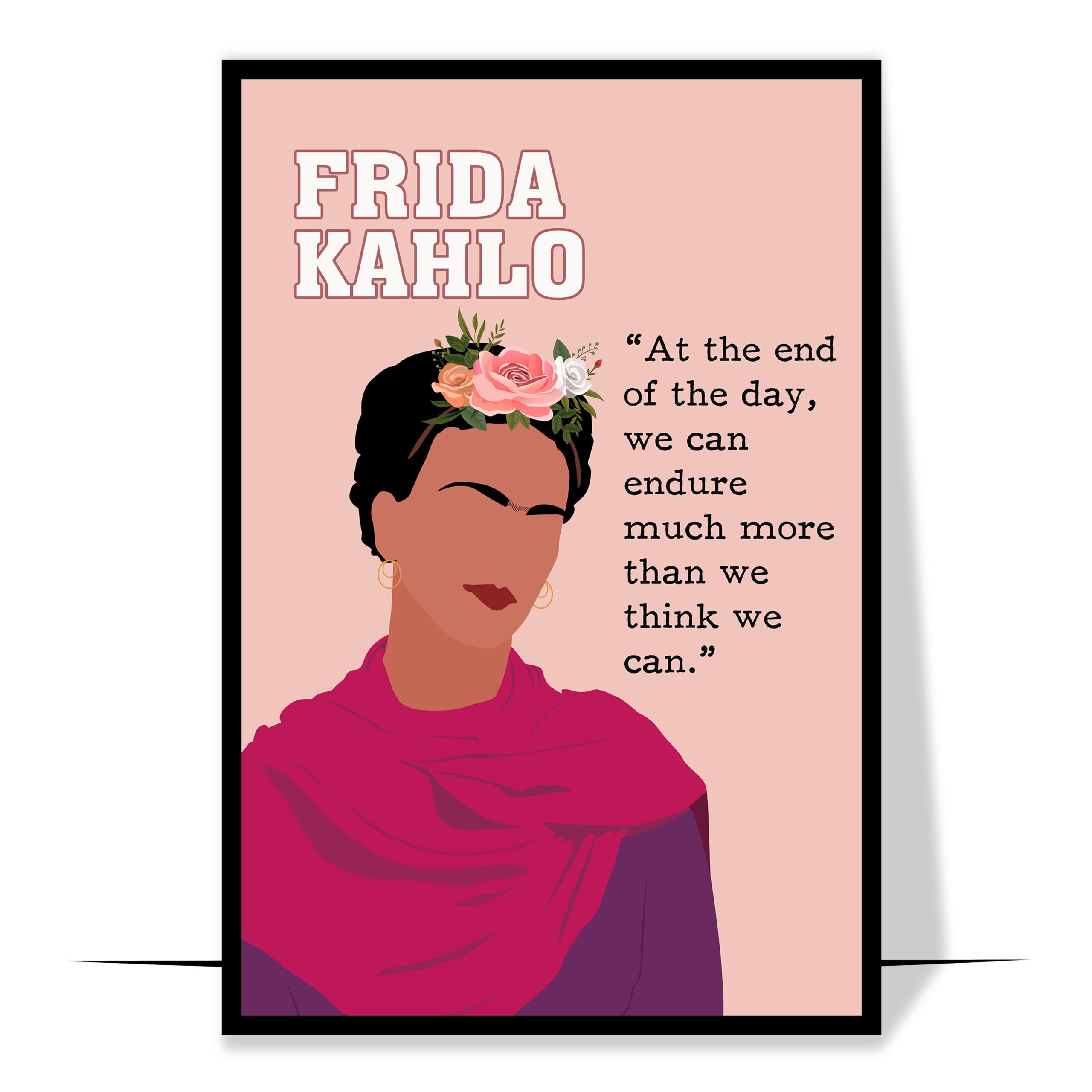 Frida Kahlo Latina Hand-drawn Wall Art